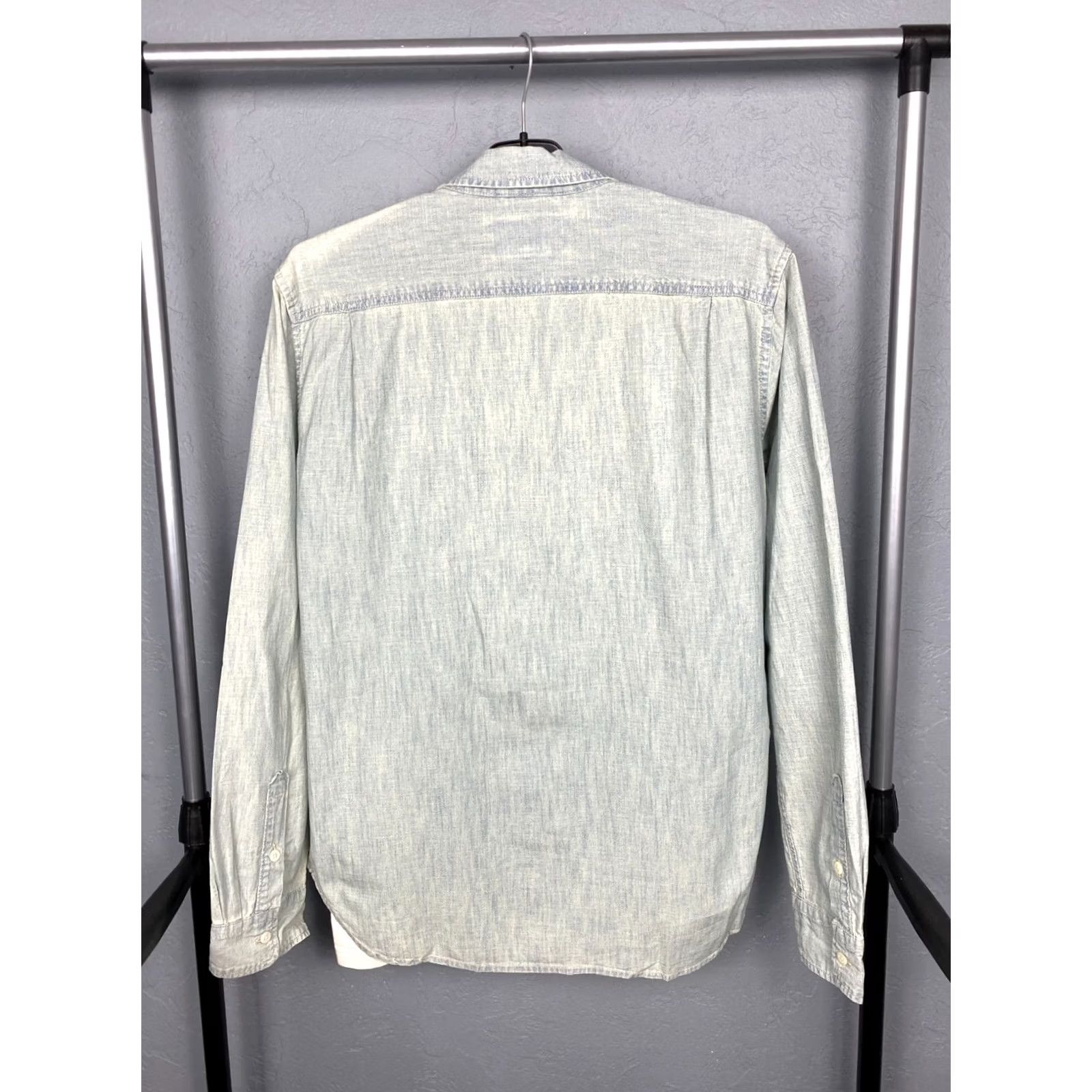 Vintage DENIM & SUPPLY RALPH LAUREN Denim & Supply Ralph Lauren Vintage Mens Shirt M Long Sleeve Button-Up Blue Shirt Mens Size US M / EU 48-50 / 2 - 5 Thumbnail