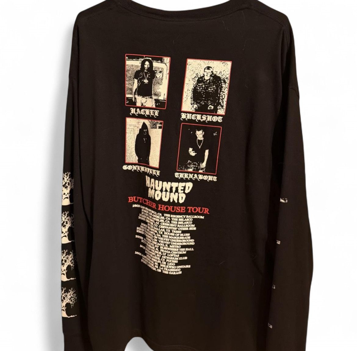 Drain Gang × Haunted Mound Haunted Mound - Sematary Butcher House tour longsleeve Size US XL / EU 56 / 4 - 2 Thumbnail