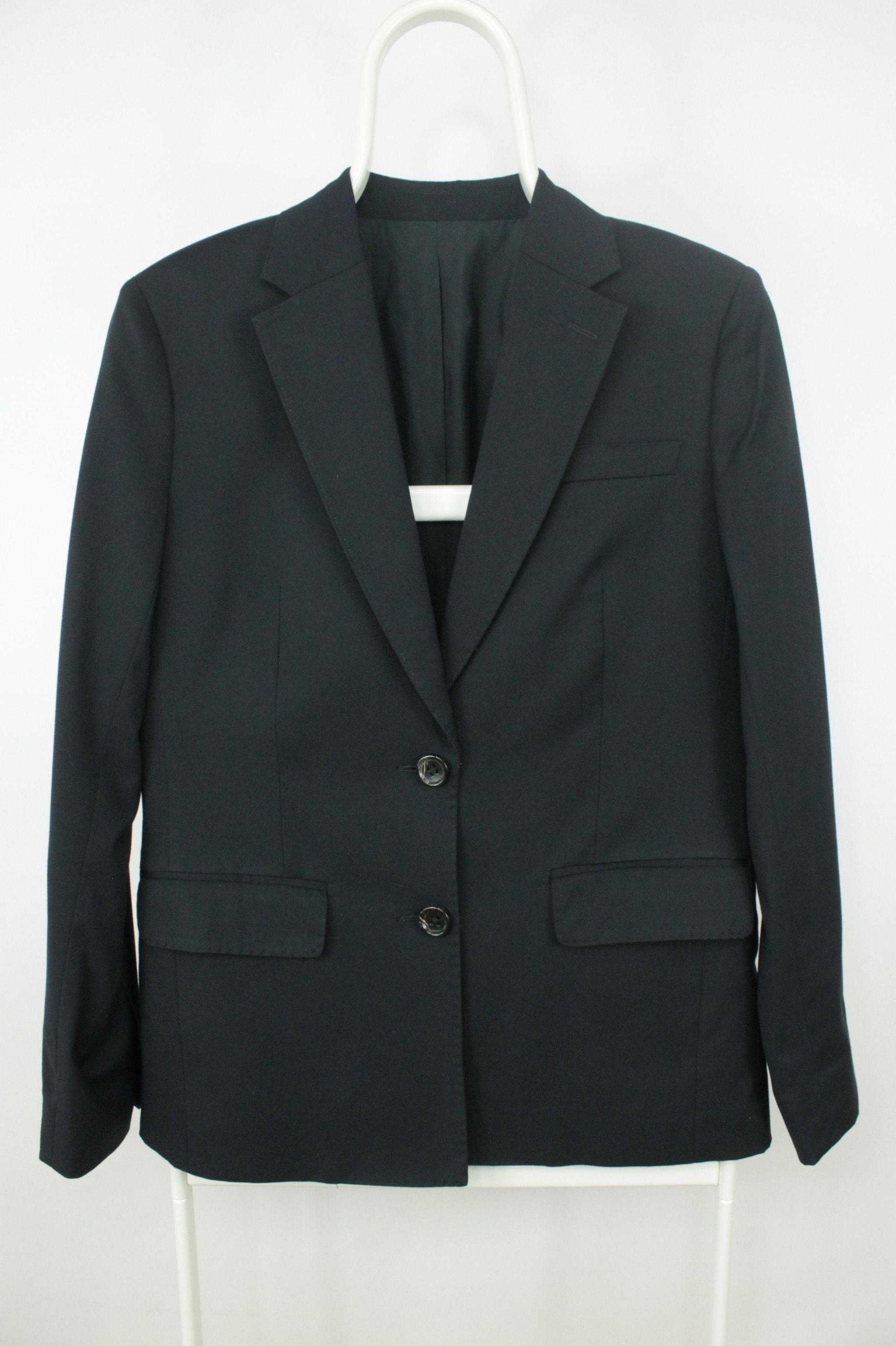 Bally × Designer Bally Black Stretch Wool Blend Formal Blazer Jacket Women's Size M / US 6-8 / IT 42-44 - 1 Thumbnail