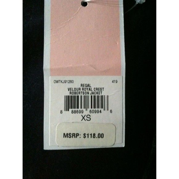 Juicy Couture JUICY COUTURE WOMENS NEW VELOUR HOODED JACKET SIZE:XS Size XS / US 0-2 / IT 36-38 - 7 Thumbnail