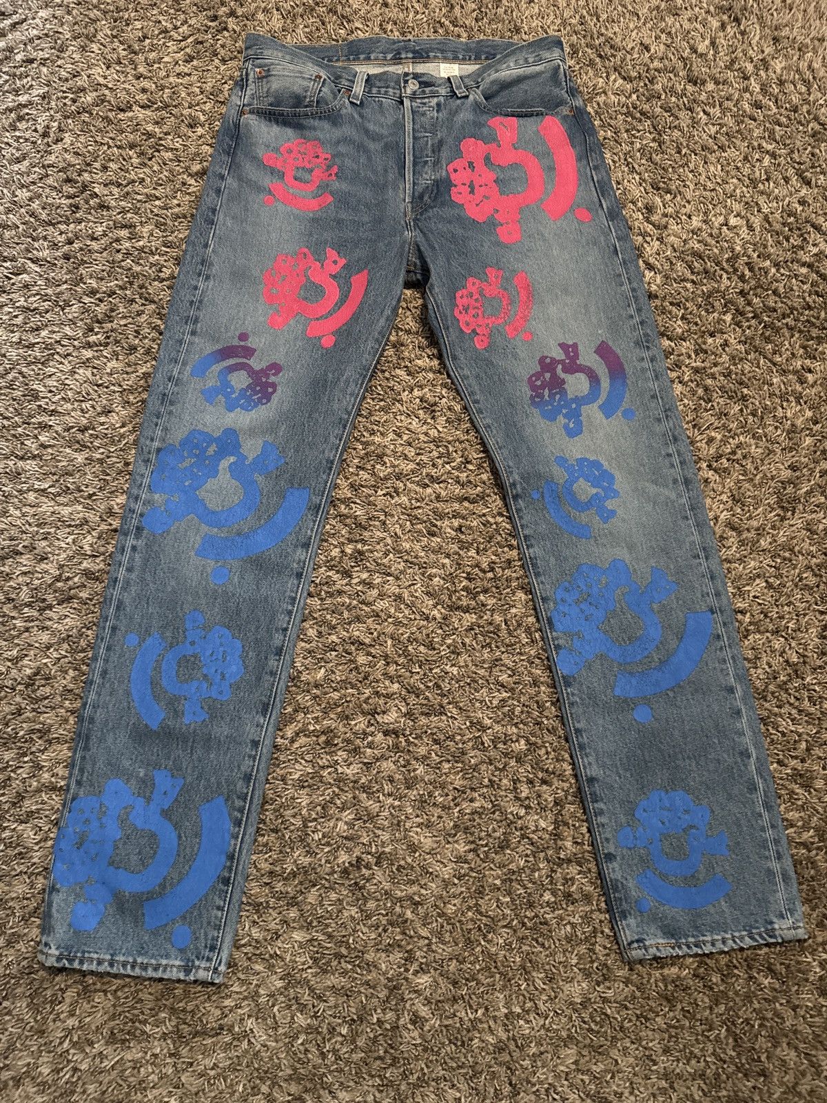 (B).Stroy × DENIM TEARS Denim Tears x Bstroy jeans Size US 34 / EU 50 - 1 Thumbnail