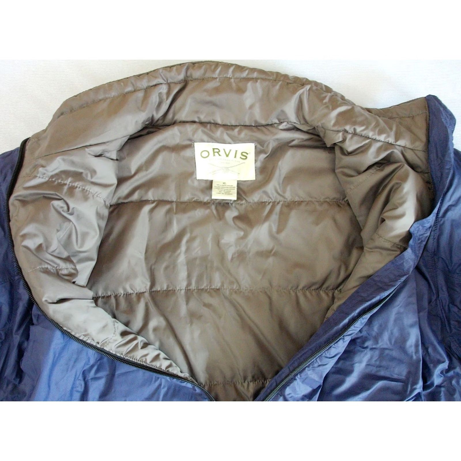 Orvis Orvis Jacket Mens XL Blue PUFFER Coat Full Zip Men Warm Outdoors CAMPING FISHING Size US XL / EU 56 / 4 - 5 Thumbnail