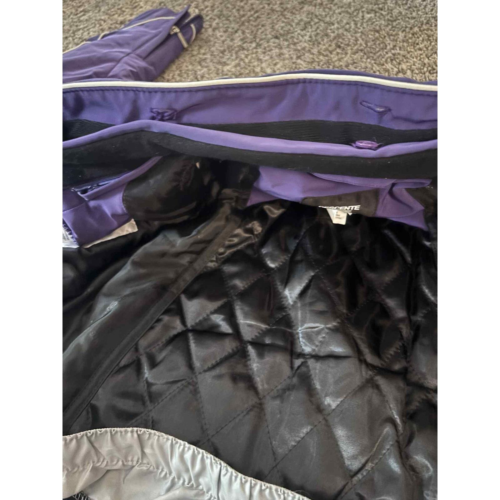Descente Descente Zip Up Insulated Quilted Lined Ski Jacket Purple 8 Size M / US 6-8 / IT 42-44 - 13 Thumbnail