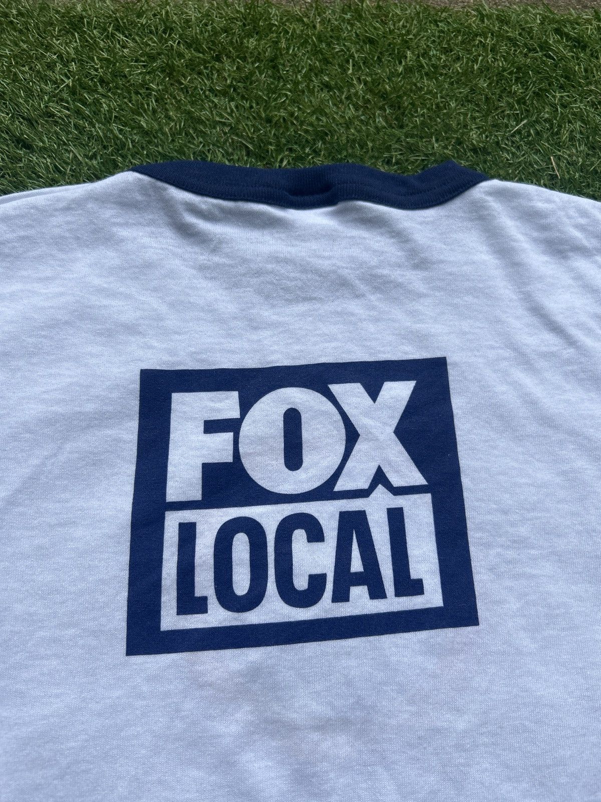 Vintage Fox 5 DC Local News Ringer T-Shirt Size US XL / EU 56 / 4 - 5 Thumbnail