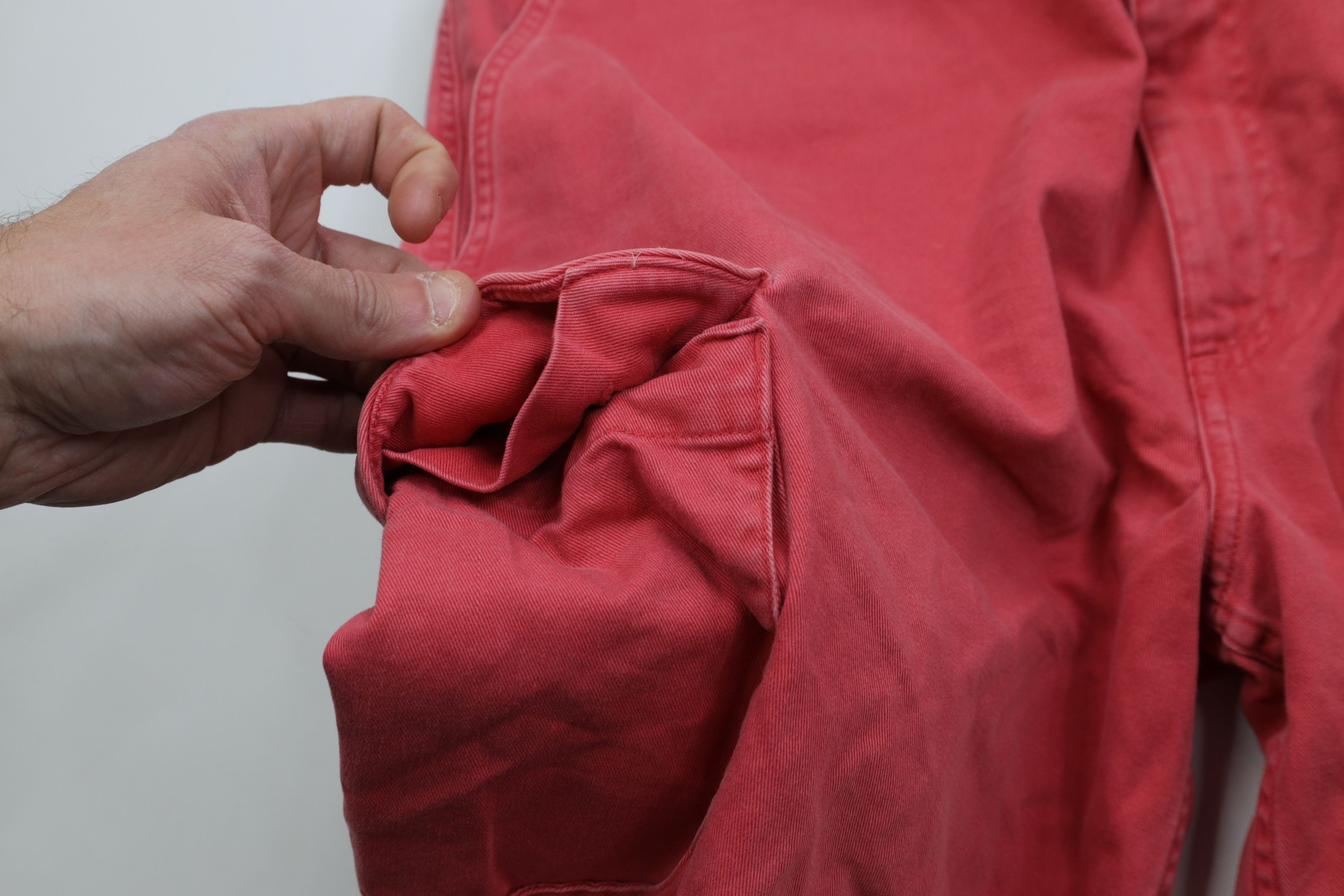 Ralph Lauren Vintage 90s Ralph Lauren Cargo Shorts Red Cotton Chinos Size US 34 / EU 50 - 7 Thumbnail