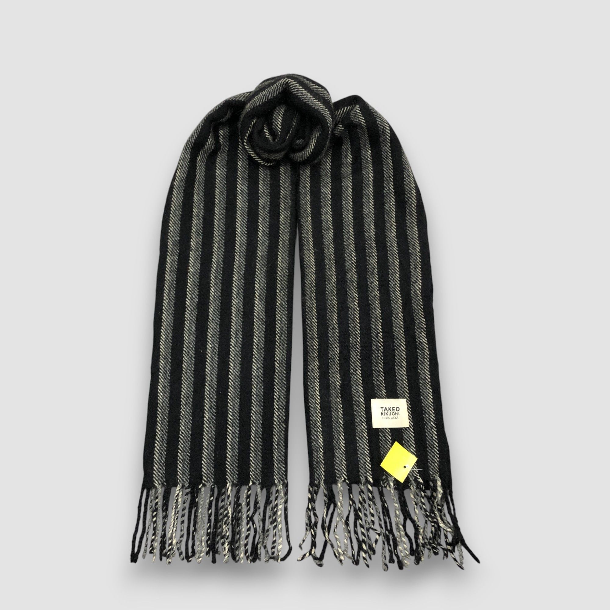 Takeo Kikuchi Vintage Takeo kikuchi Scarf Muffler Wool Cashmere Scarves Size ONE SIZE - 1 Thumbnail