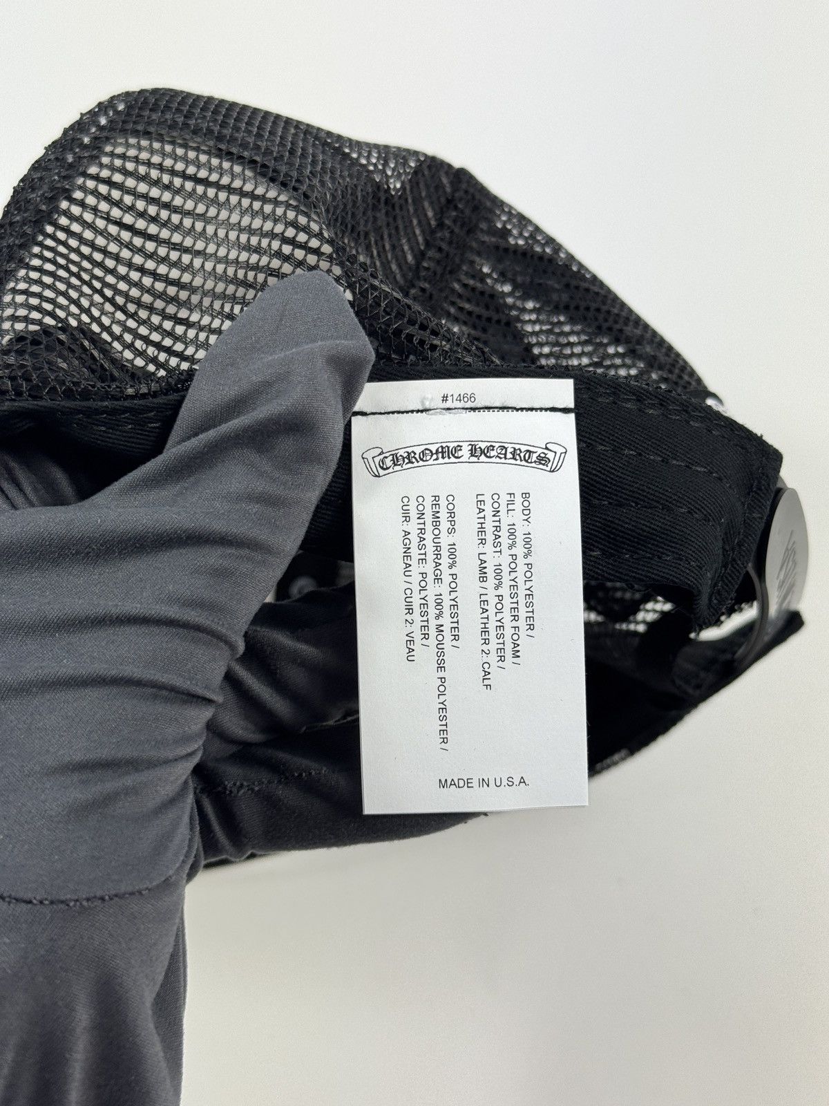 Chrome Hearts CROSS PATCH TRUCKER CAP Size ONE SIZE - 9 Thumbnail