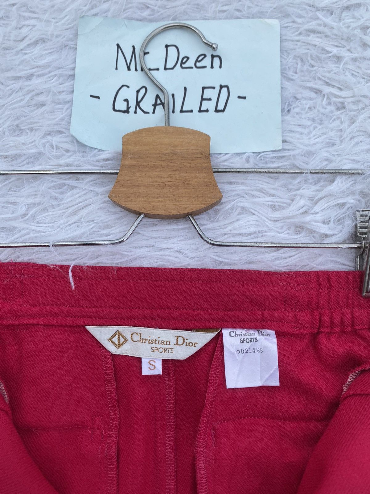 Christian Dior Monsieur Rare Vintage 90s Christian Dior Red Skirt Size 27" / US 4 / IT 40 - 9 Thumbnail