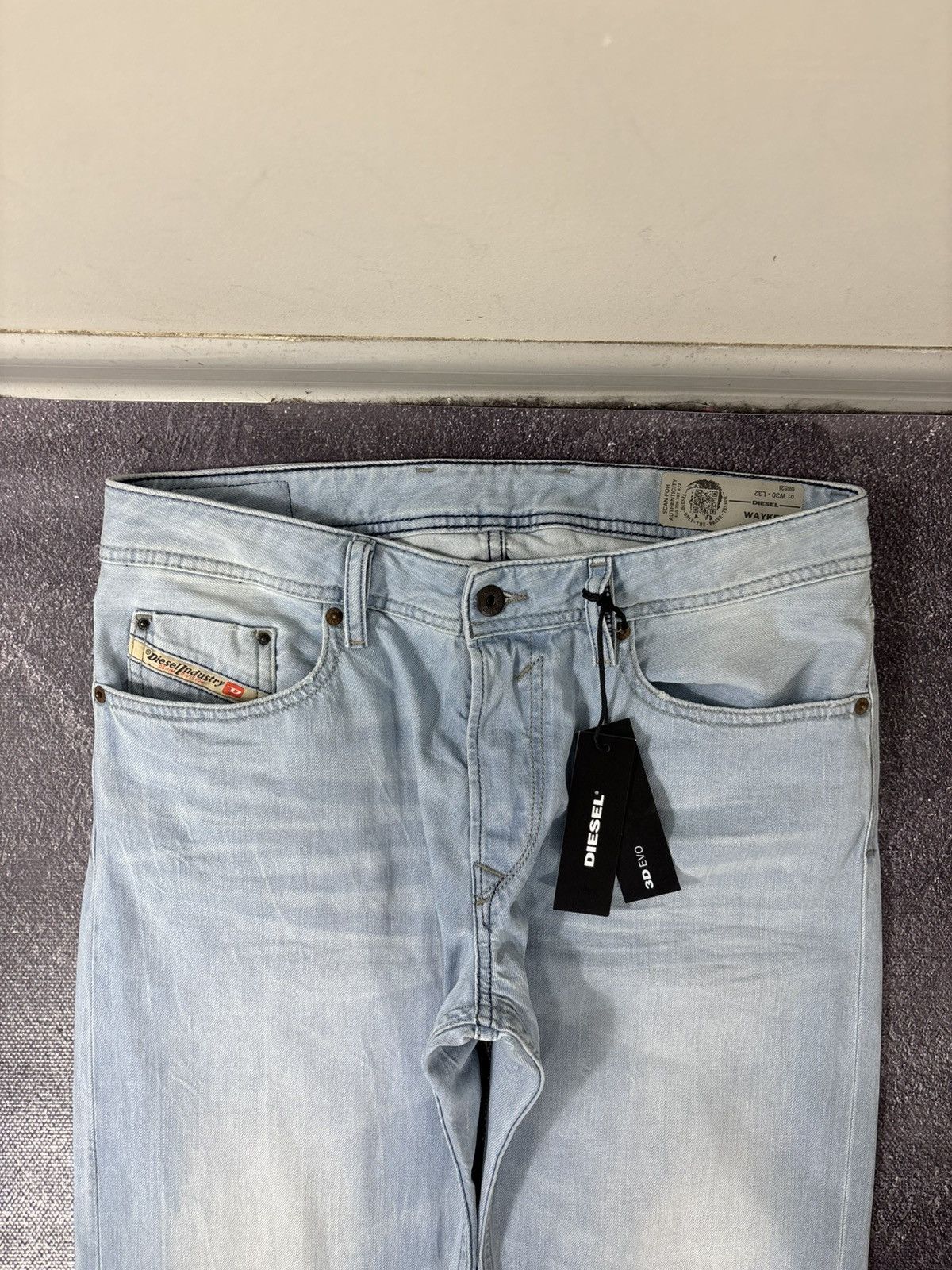 Diesel Diesel Waykee Regular Straight NWT Men’s Blue Denim Jeans Size US 30 / EU 46 - 6 Thumbnail