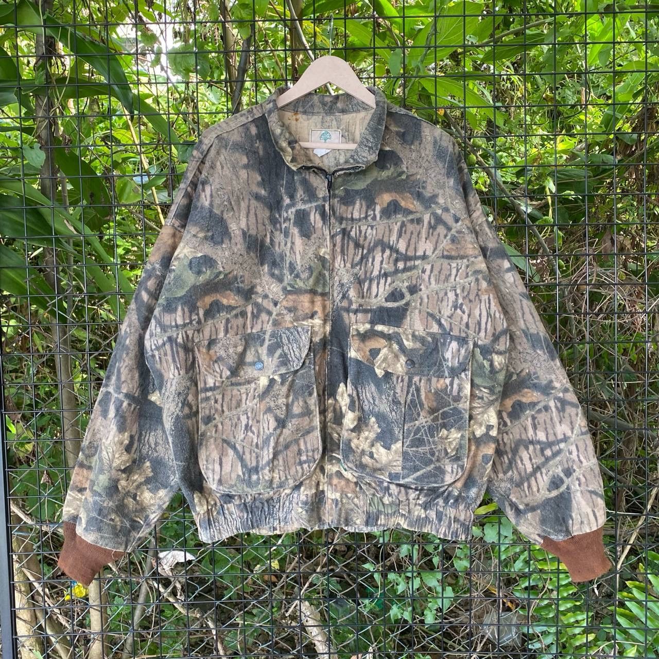 Mossy Oaks × Realtree × Vintage Vtg Mousy Oaks Big Pocket Zipper Jacket Size US XL / EU 56 / 4 - 1 Thumbnail