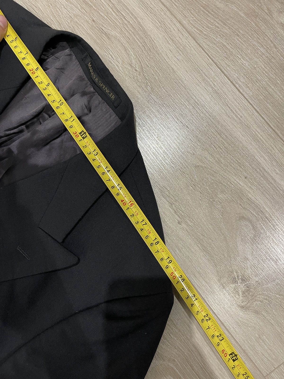 Marks & Spencer Vintage blazer double-breasted classic jacket/ sport coat 46 Size 46L - 9 Thumbnail