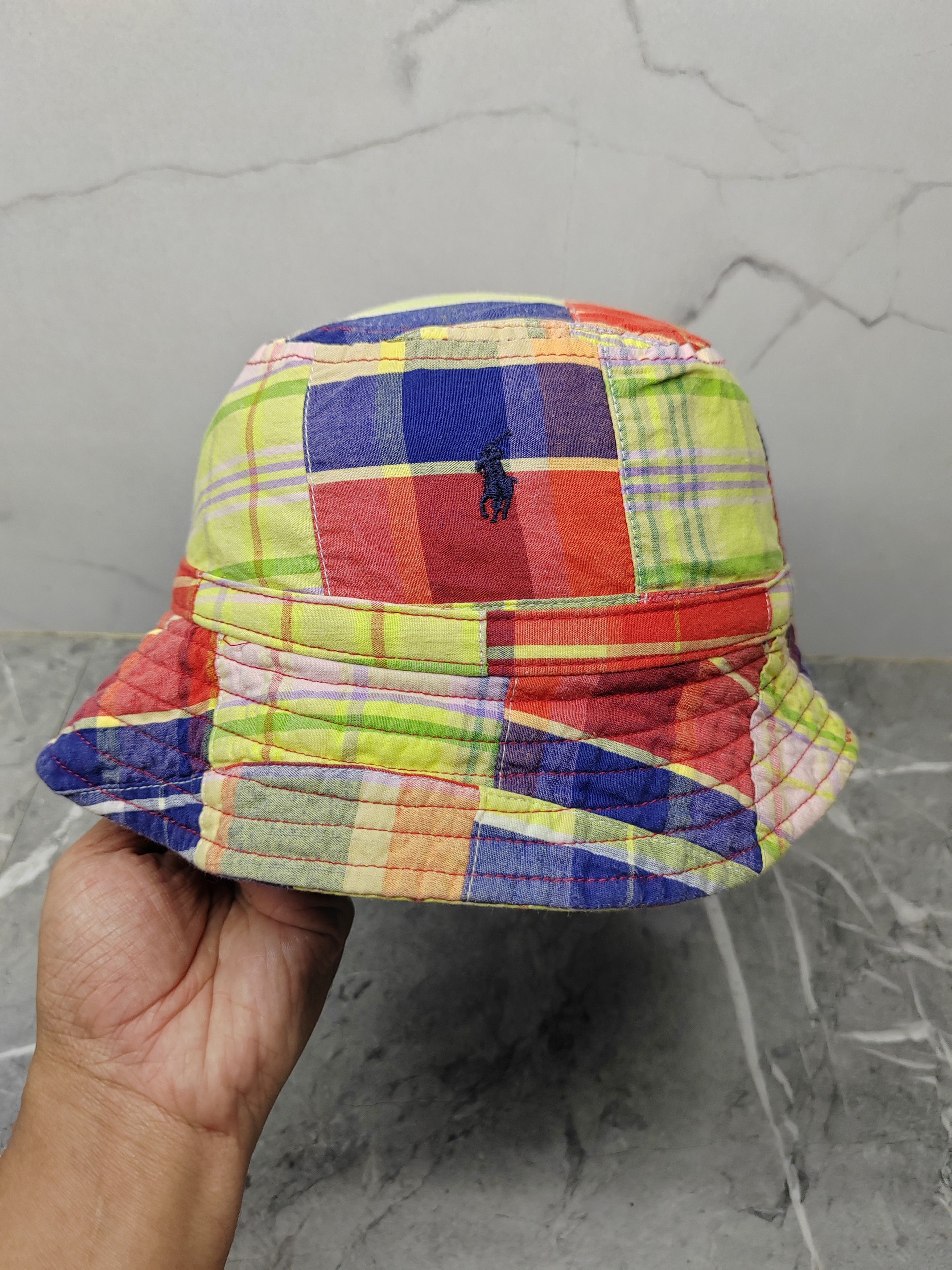 Polo Ralph Lauren Vintage Polo Ralph Lauren Multicolour Bucket Hat Size ONE SIZE - 1 Thumbnail