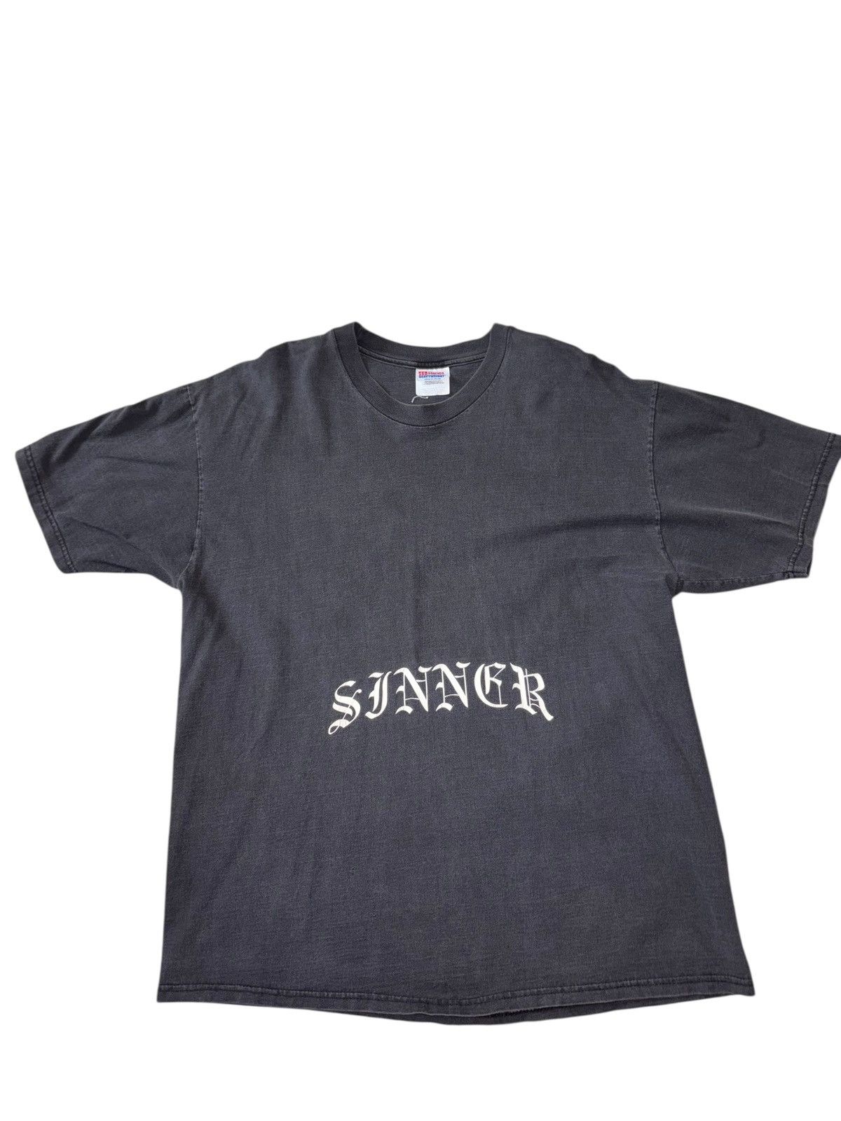 Hanes Vintage 90's Sinners Graphic T-Shirt Size US XL / EU 56 / 4 - 1 Thumbnail