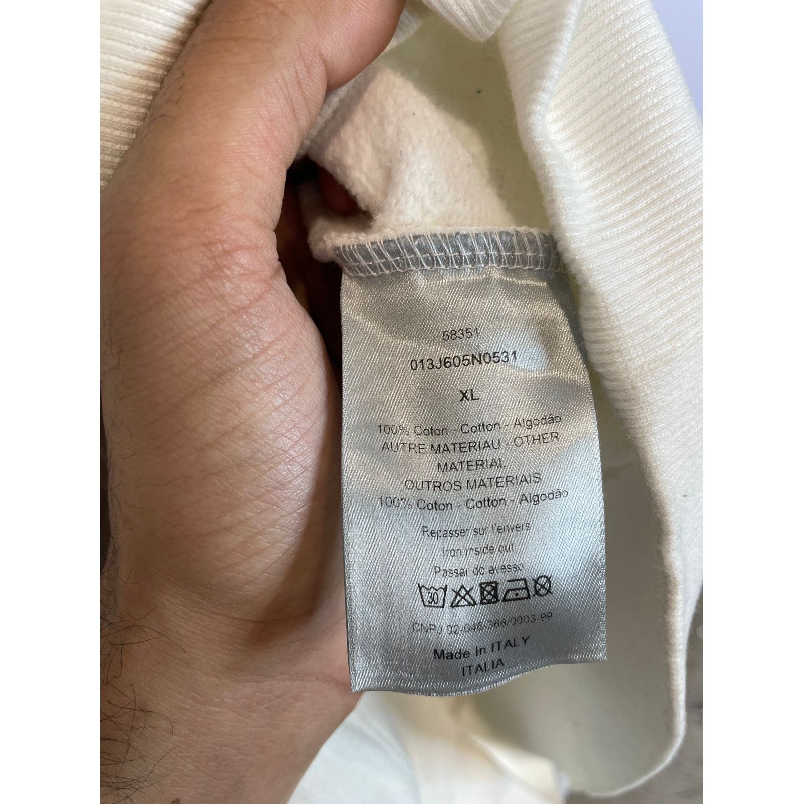 Dior Dior Saddle Hoodie White Used XL Size US XL / EU 56 / 4 - 3 Thumbnail
