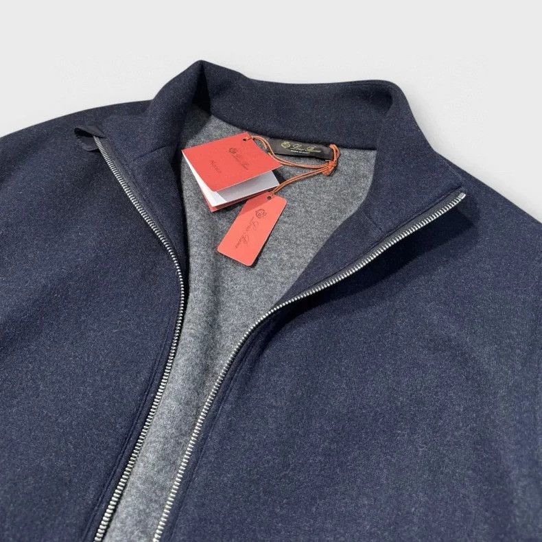 Loro Piana LORO PIANA Cashmere Bomber Jacket 96% Cashmere and 4% Nylo Size US M / EU 48-50 / 2 - 4 Thumbnail