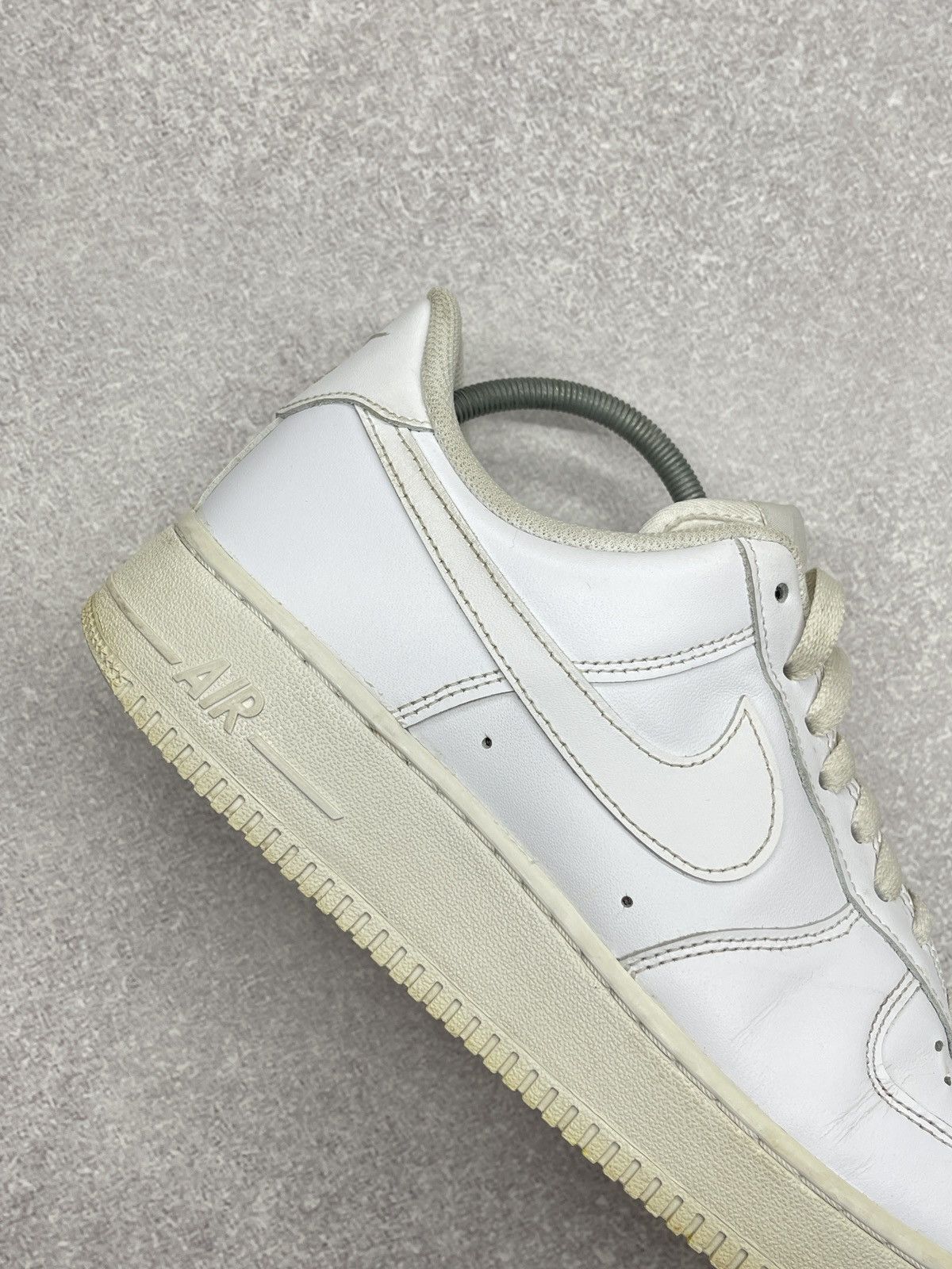 Nike Mens Nike Air Force 1 Triple White Leather Sneakers Y2K TECH Size US 9 / EU 42 - 7 Thumbnail