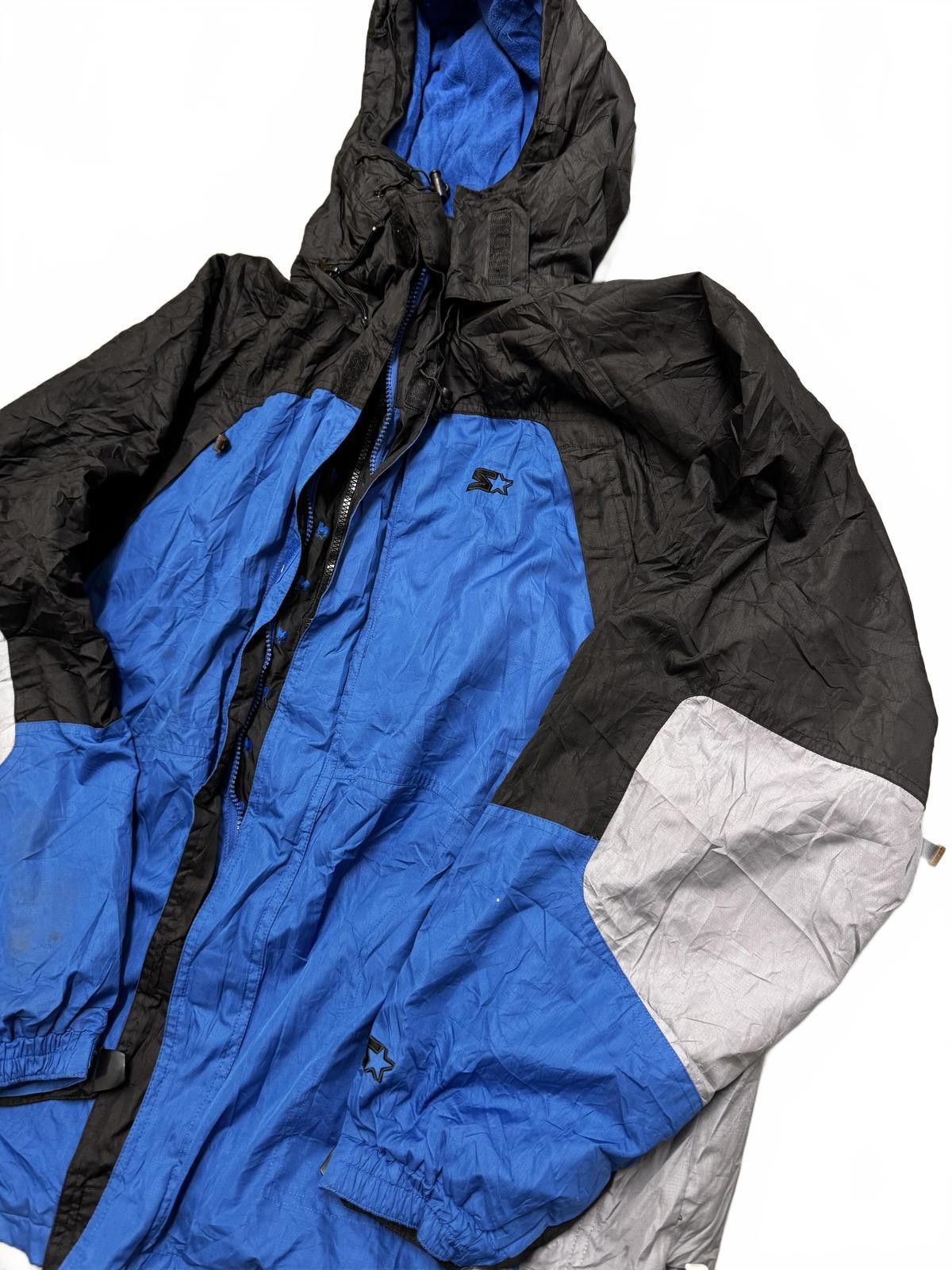 Starter Starter Blue and Black Shell Jacket Size US XL / EU 56 / 4 - 2 Thumbnail