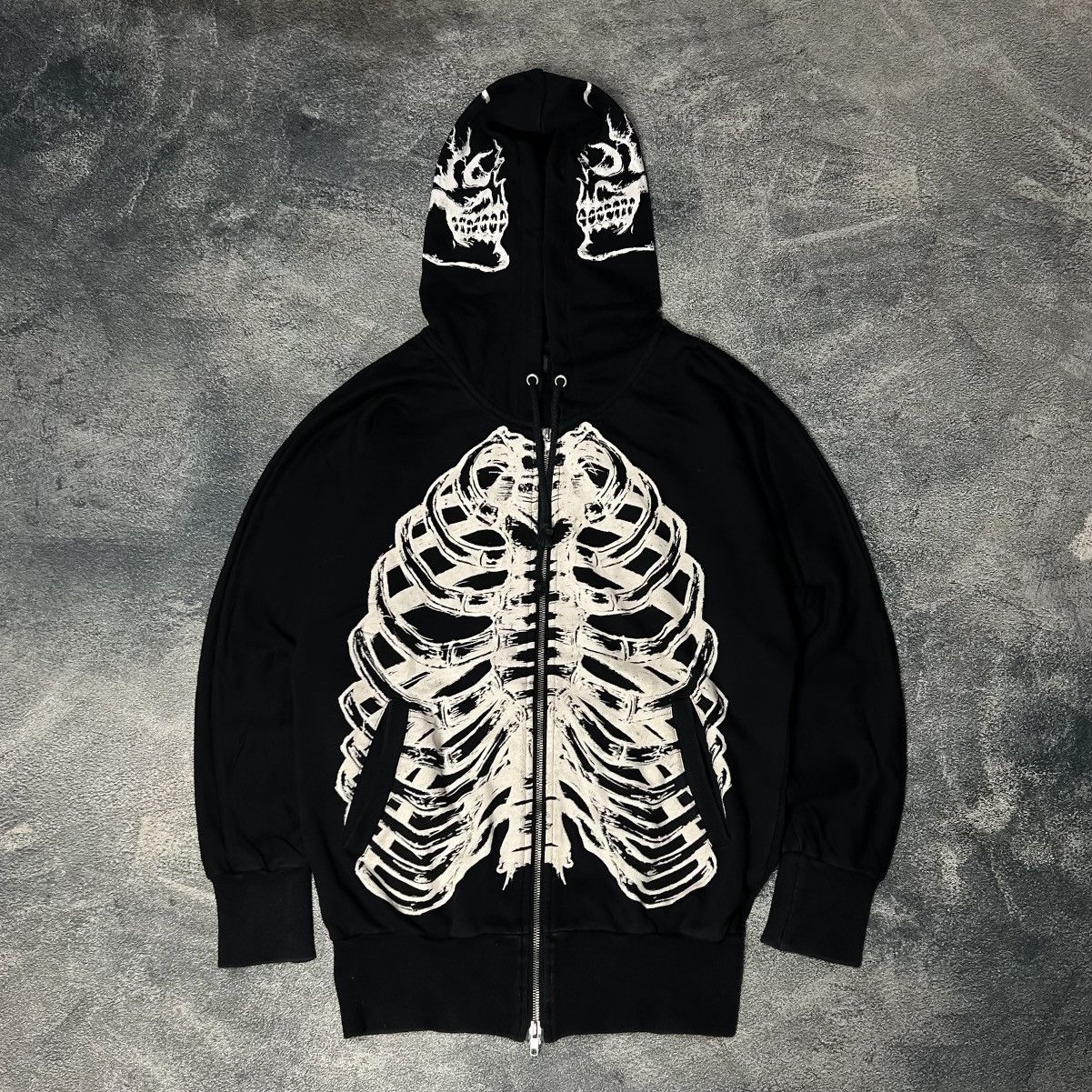 Japanese Brand Glad News Skelton big logo Hoodie Size US L / EU 52-54 / 3 - 1 Thumbnail