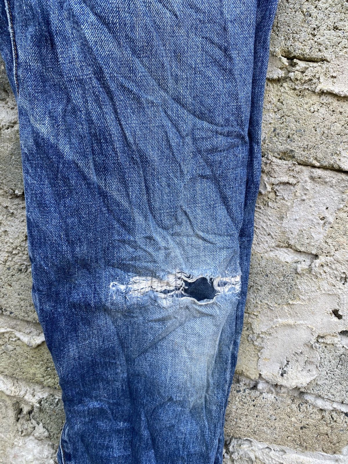 Levi's Vintage Clothing Levi's big E redline distressed japan jeans Size US 30 / EU 46 - 5 Thumbnail