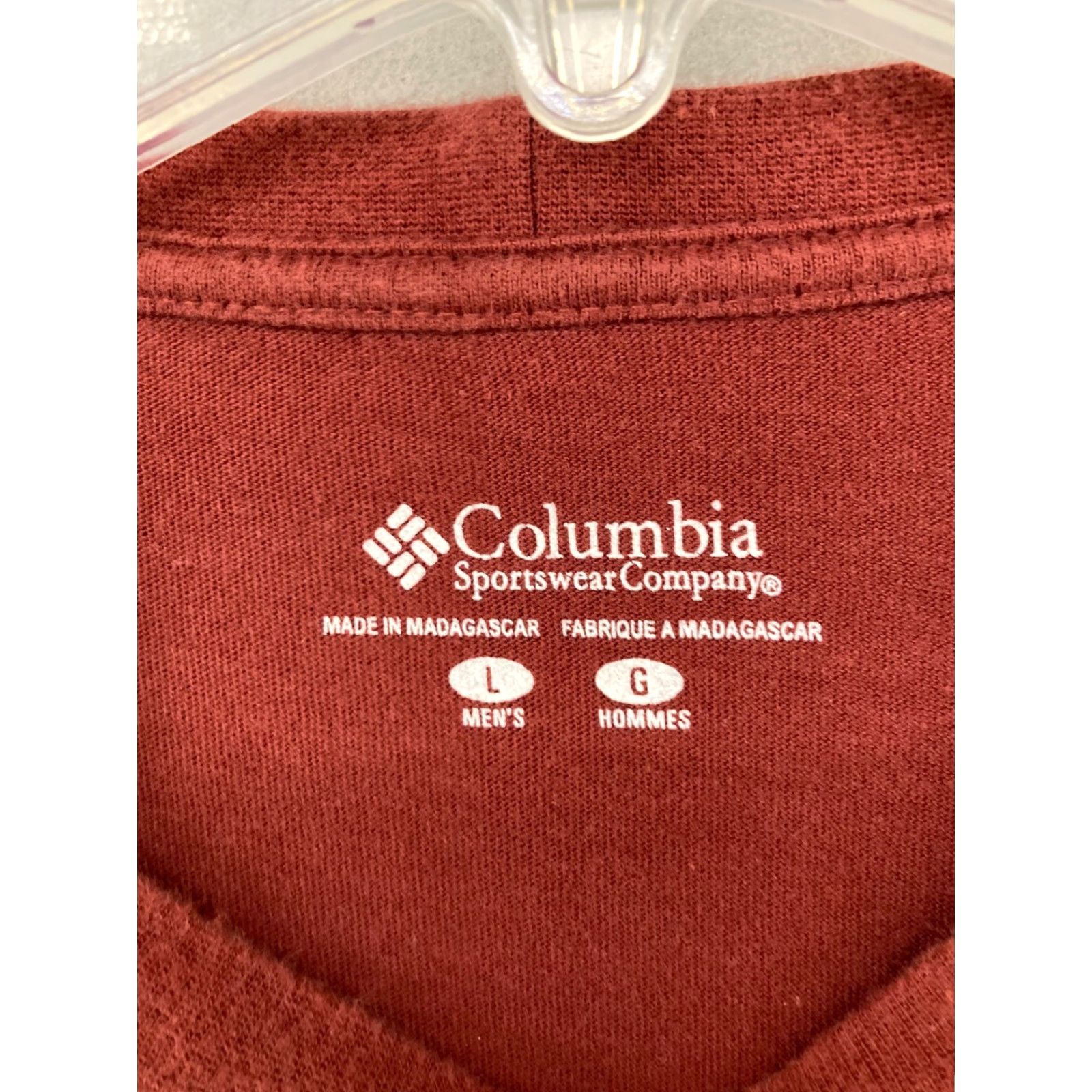 Vintage Columbia Shirt Mens Large Orange Long Sleeve Lucky Catch Trout River Button-Up Crew Neck Cotton Size US L / EU 52-54 / 3 - 7 Thumbnail