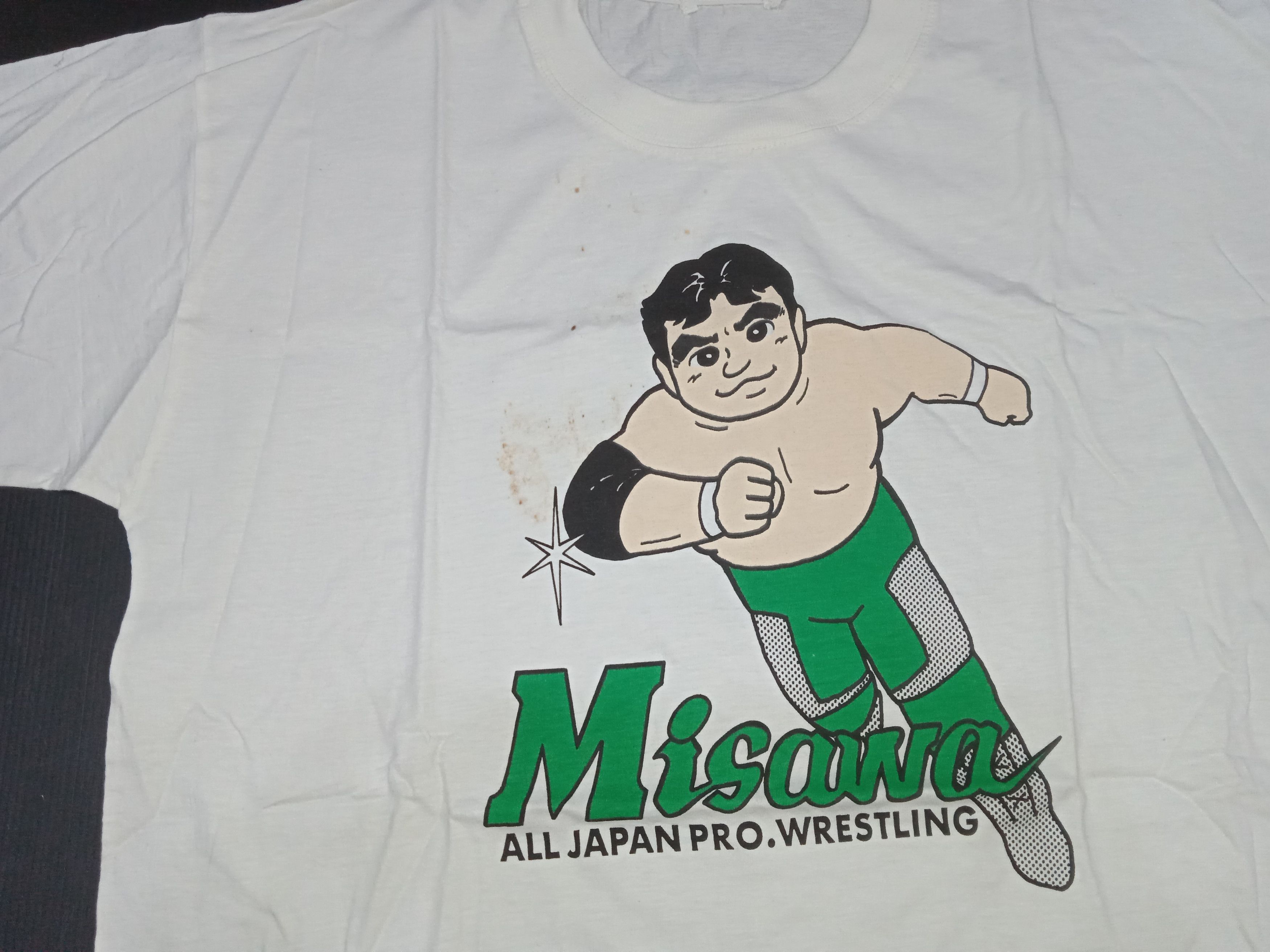 WWF Vintage 90s AJPW Mitsuharu Misawa T Shirt Wrestling Size US M / EU 48-50 / 2 - 7 Thumbnail