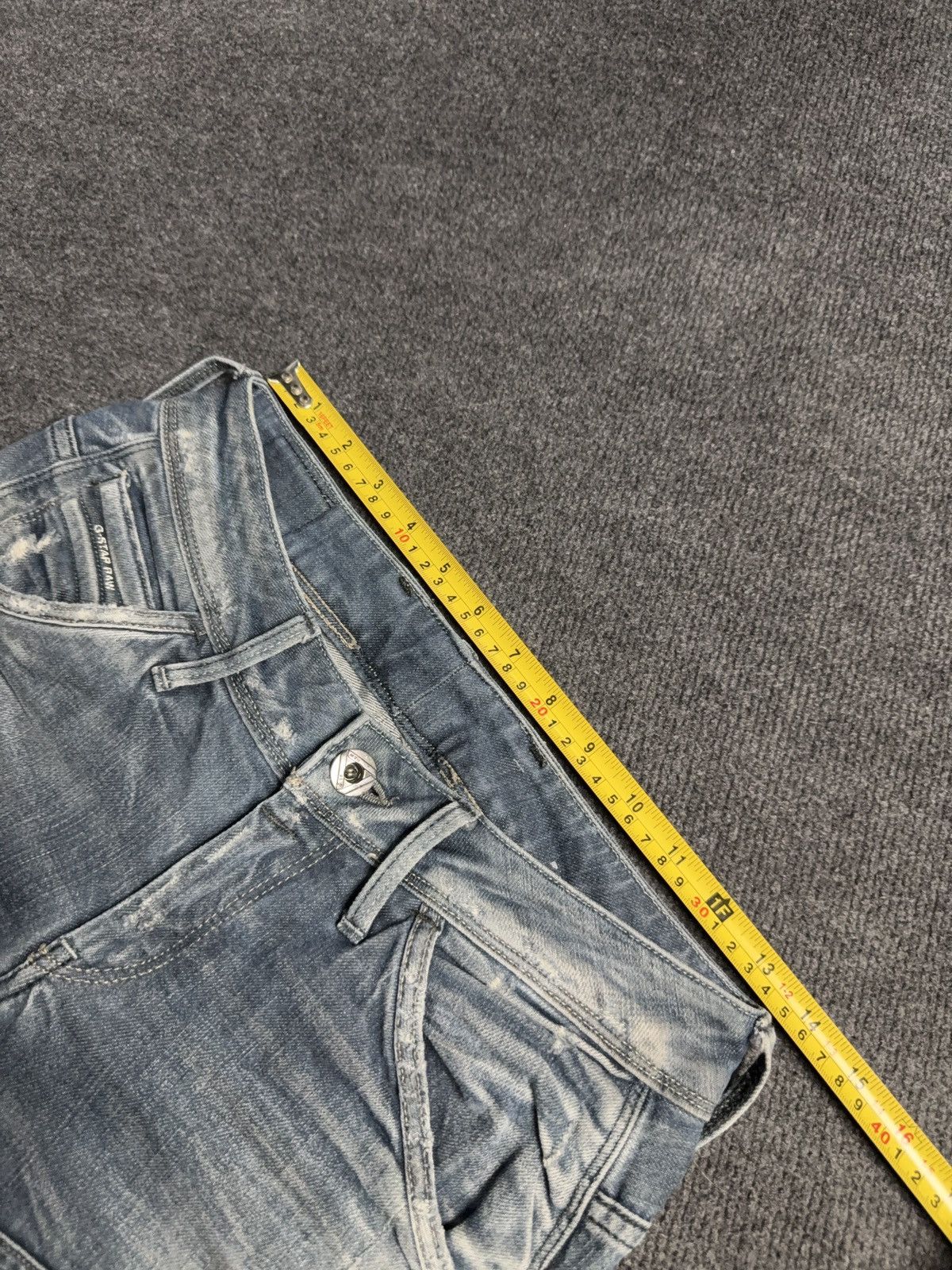 G-Star G-Star RAW Avant Garde Rock Punk 3D Distressed Biker Jeans Size 27" / US 4 / IT 40 - 18 Thumbnail
