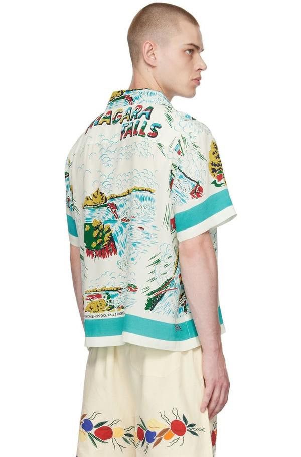 Bode BODE SS23 Niagara Souvenir SS Silk Shirt S/M - NWT Ltd Ed Size US M / EU 48-50 / 2 - 16 Thumbnail