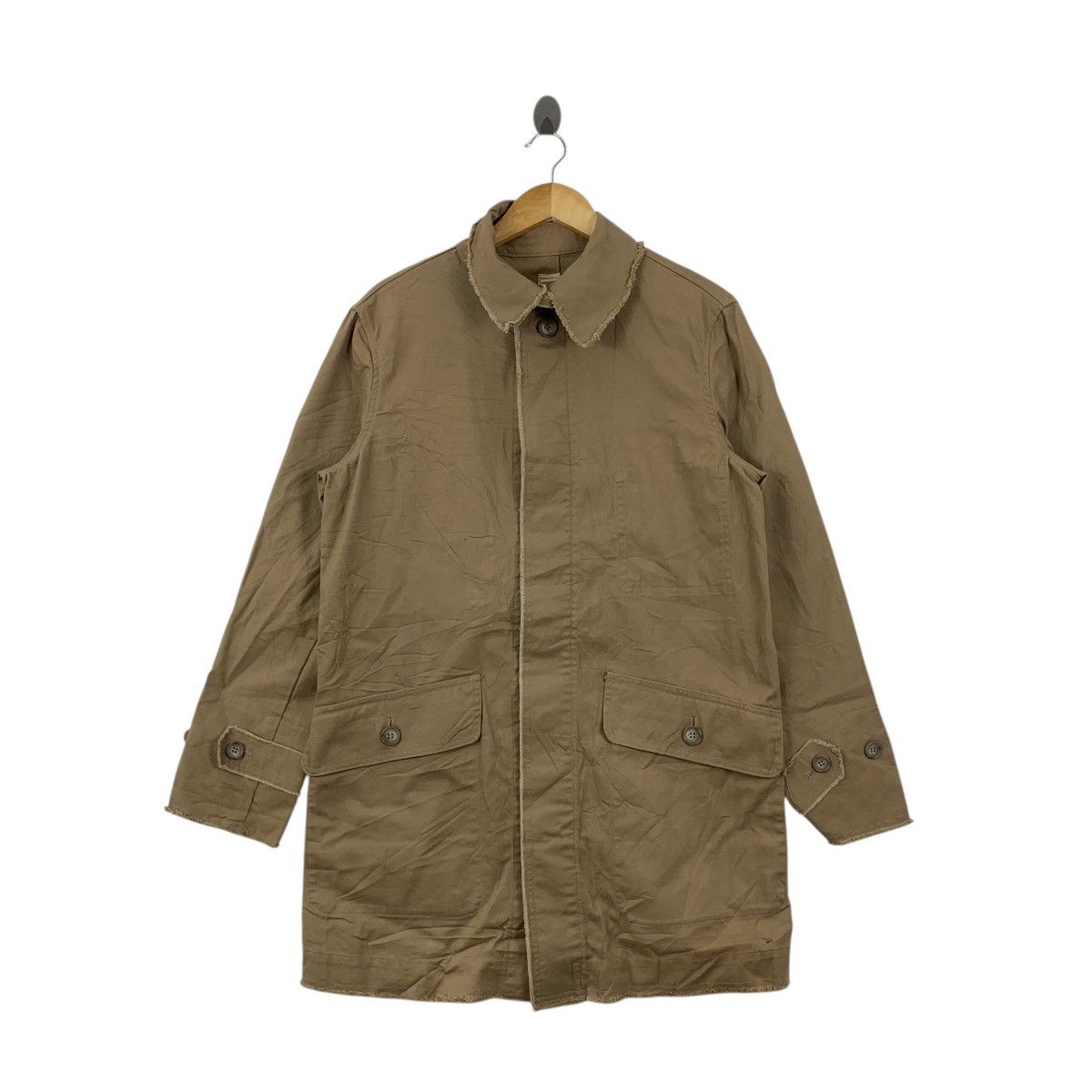 ABLE Vintage ALBE JAPAN DESIGNER Natural Dye Trench Coat Parka Size M / US 6-8 / IT 42-44 - 1 Thumbnail