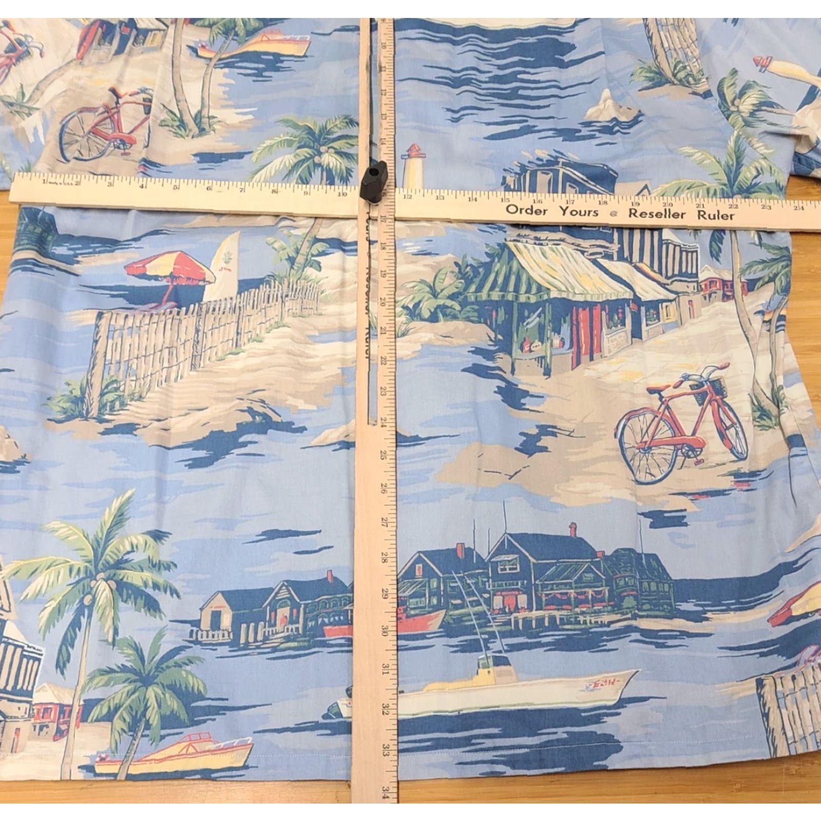 Nautica Nautica Mens Hawaiian Shirt Light Blue Multi Beach Lighthouse Size Large Size US L / EU 52-54 / 3 - 8 Thumbnail