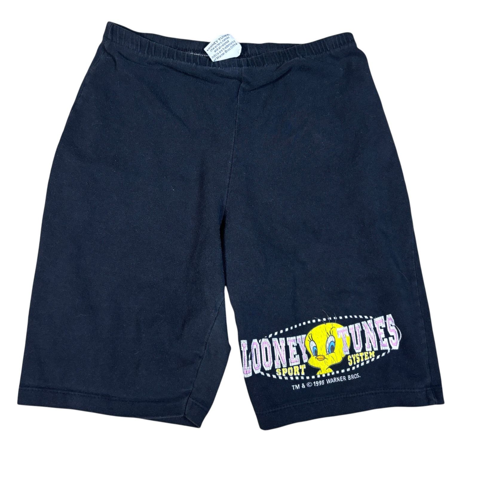 Warner Bros Vintage 1994 Looney Tunes Sport System shorts tweety bird 21 Size 22" - 1 Thumbnail