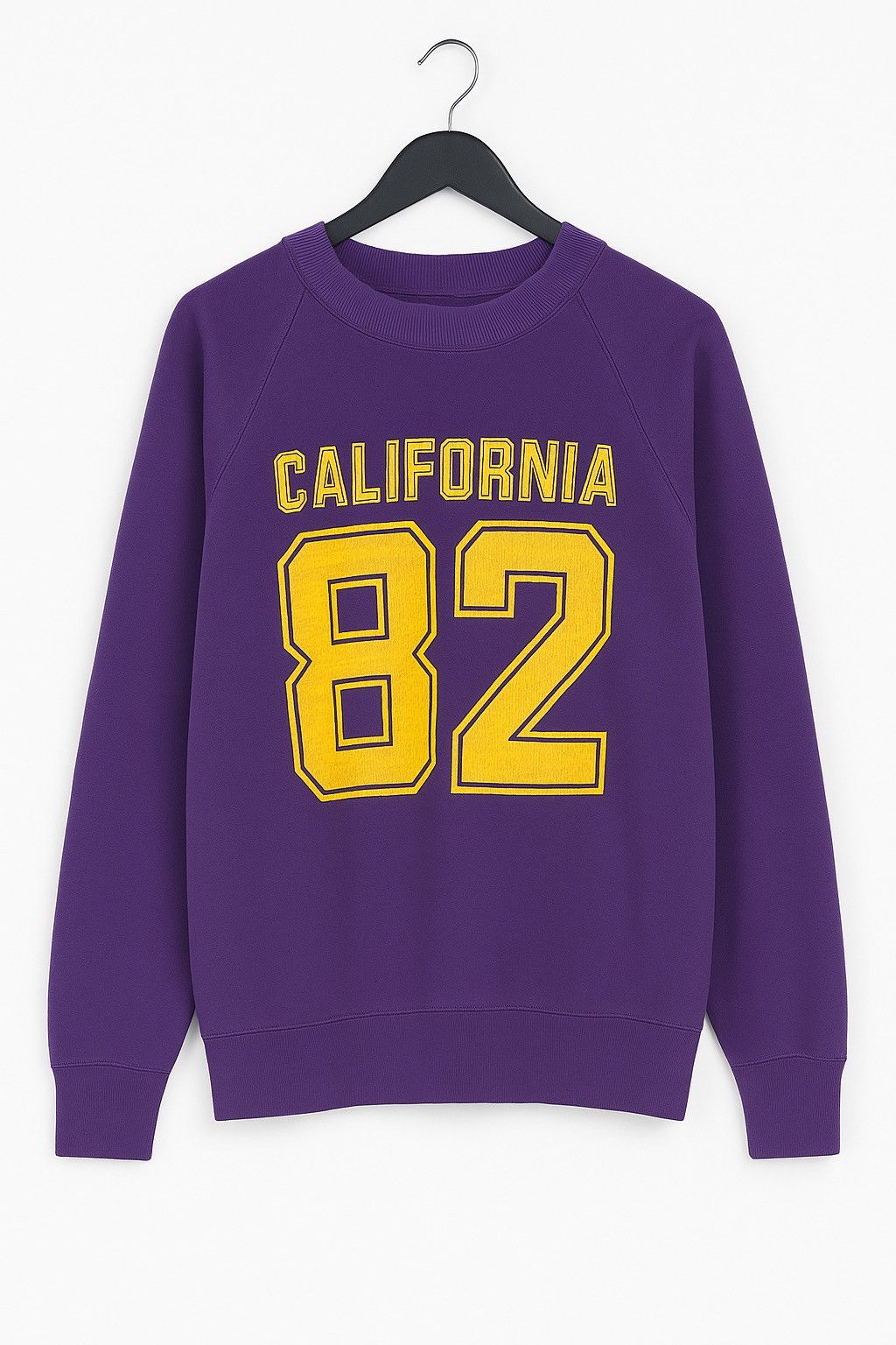 Vintage Vintage 80s Purple California 82 Graphic Sweatshirt Pullover Size US M / EU 48-50 / 2 - 1 Thumbnail