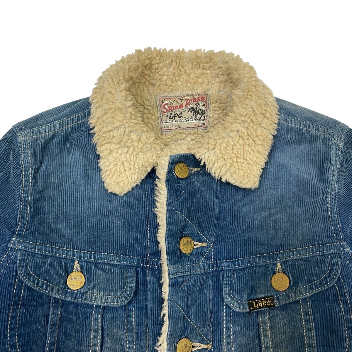 Lee ⚡️Vintage Lee Storm Rider Shearling Jacket Size US XS / EU 42 / 0 - 13 Thumbnail