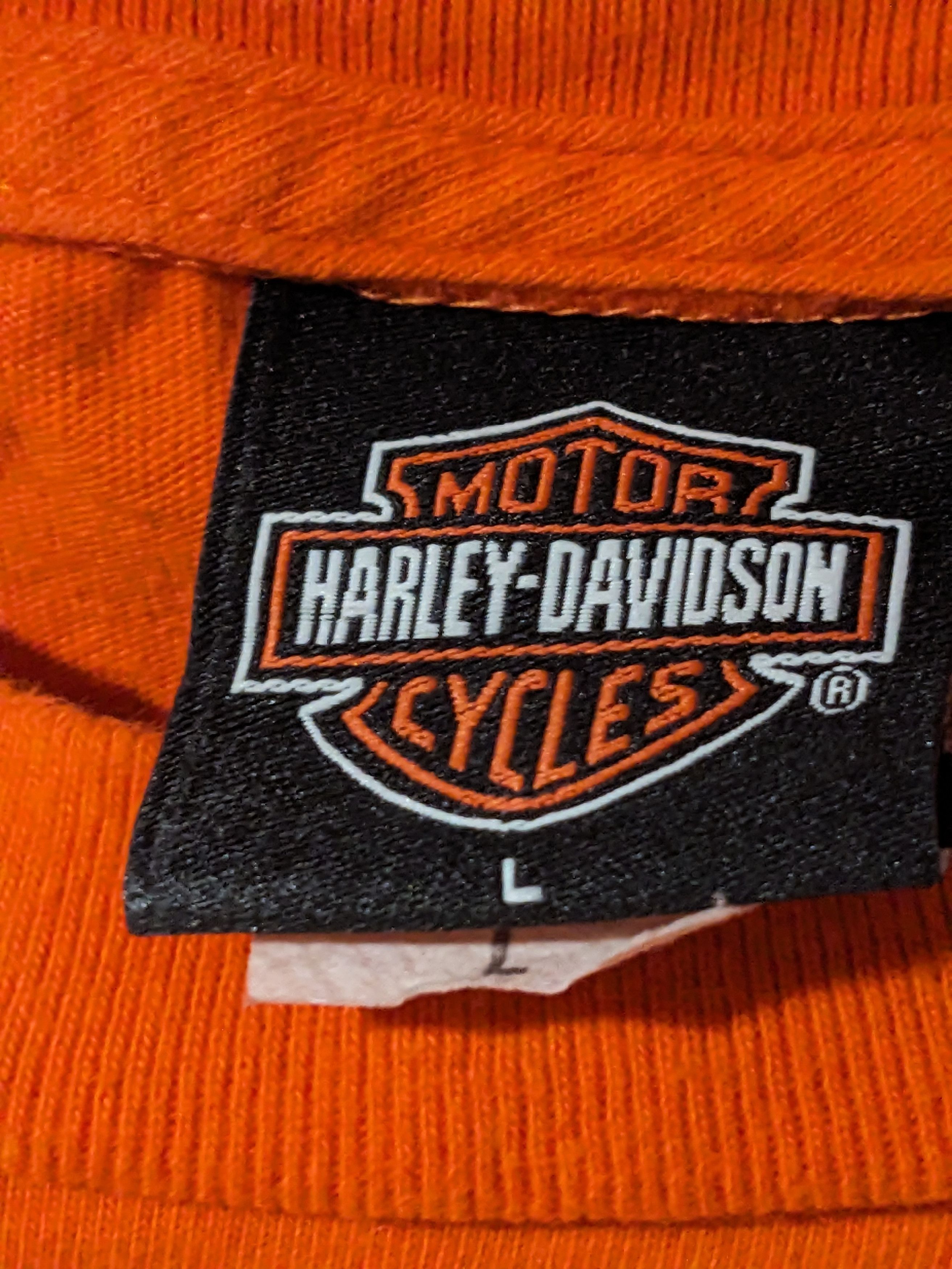 Harley Davidson × Vintage Vintage 2003 Harley Davidson Motorcycle Orlando T-Shirt Size US L / EU 52-54 / 3 - 4 Thumbnail