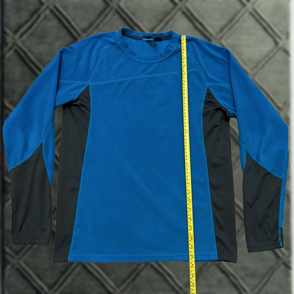 Eastern Mountain Sports EMS Long Sleeve Crew Neck Fleece Pullover Mid Layer Blue Men's M Regular Outdoor Logo Size US M / EU 48-50 / 2 - 1 Thumbnail