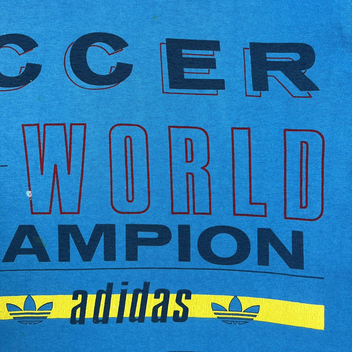 Adidas Vintage Adidas Soccer World Champion rare tee 1994 Size US S / EU 44-46 / 1 - 11 Thumbnail