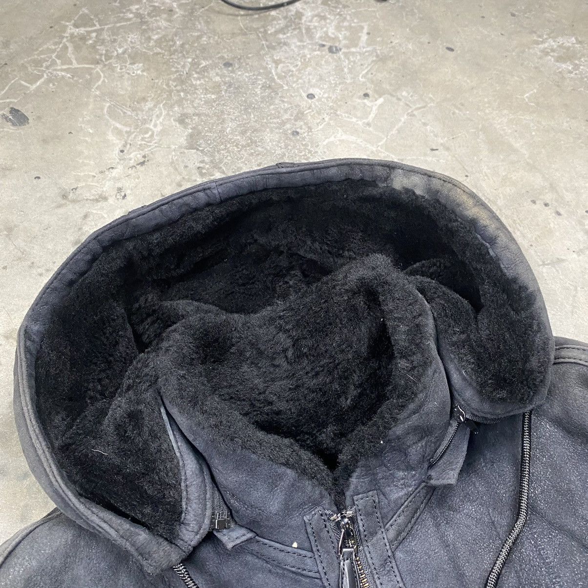 If Six Was Nine × Japanese Brand Vintage 90s Enaga Leather Fur Hooded Jacket Size US M / EU 48-50 / 2 - 7 Thumbnail