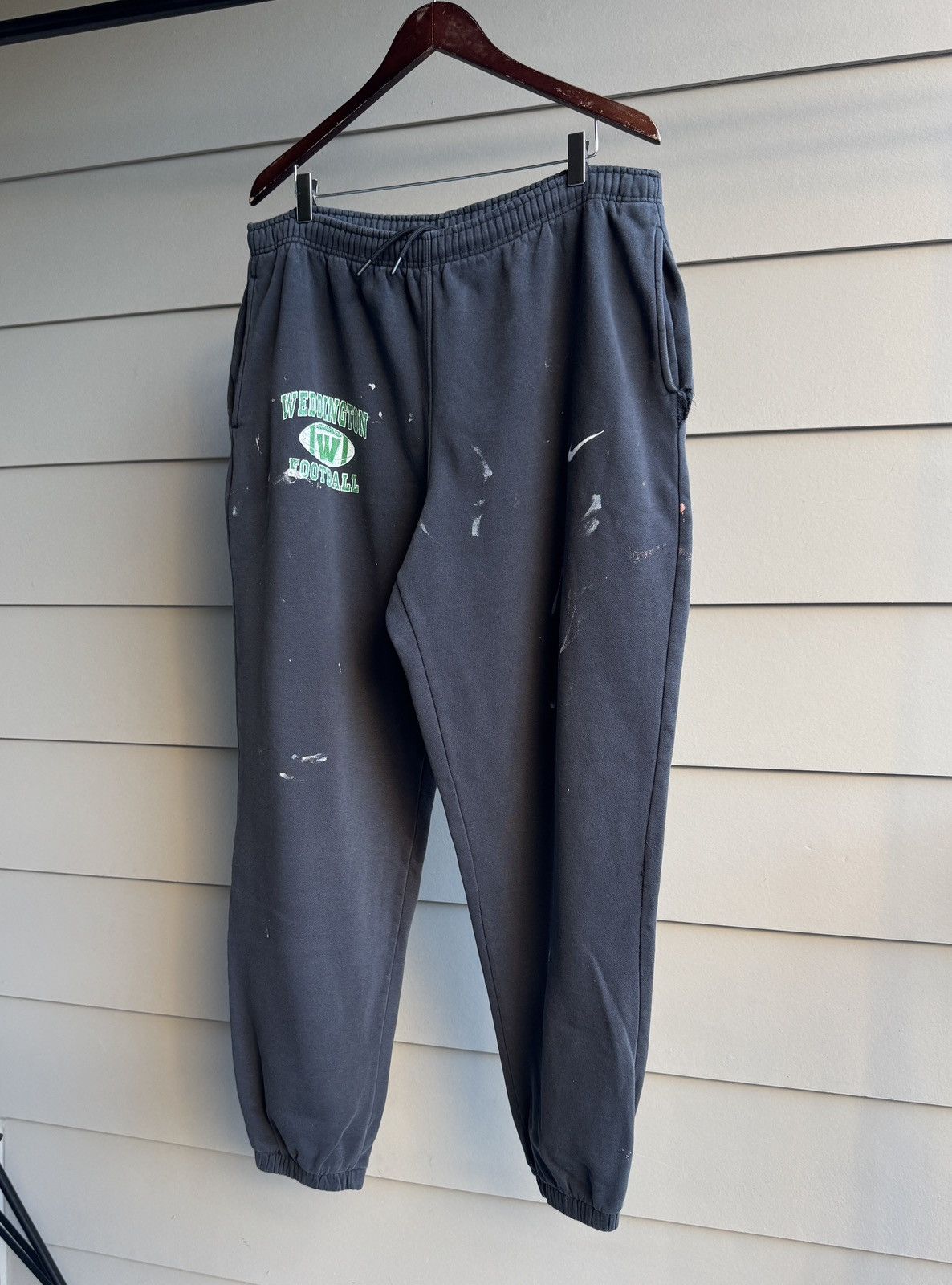 Nike 90s Nike Team sweatpants trashed distressed faded XL-XXL Size US 38 / EU 54 - 15 Thumbnail