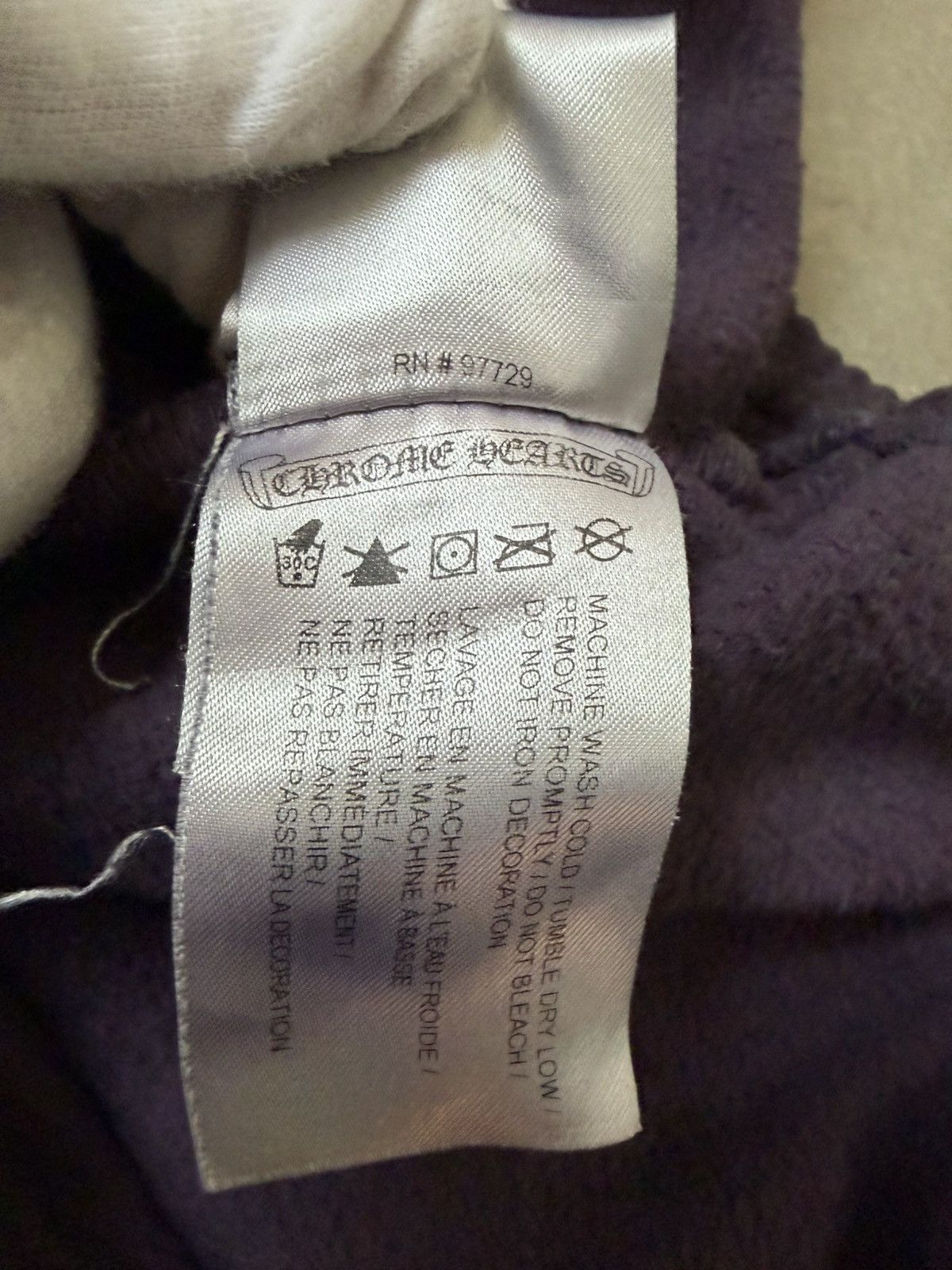 Chrome Hearts RARE! Chrome Hearts Deadly Doll Sweat Pants Purple Size US 31 - 7 Thumbnail