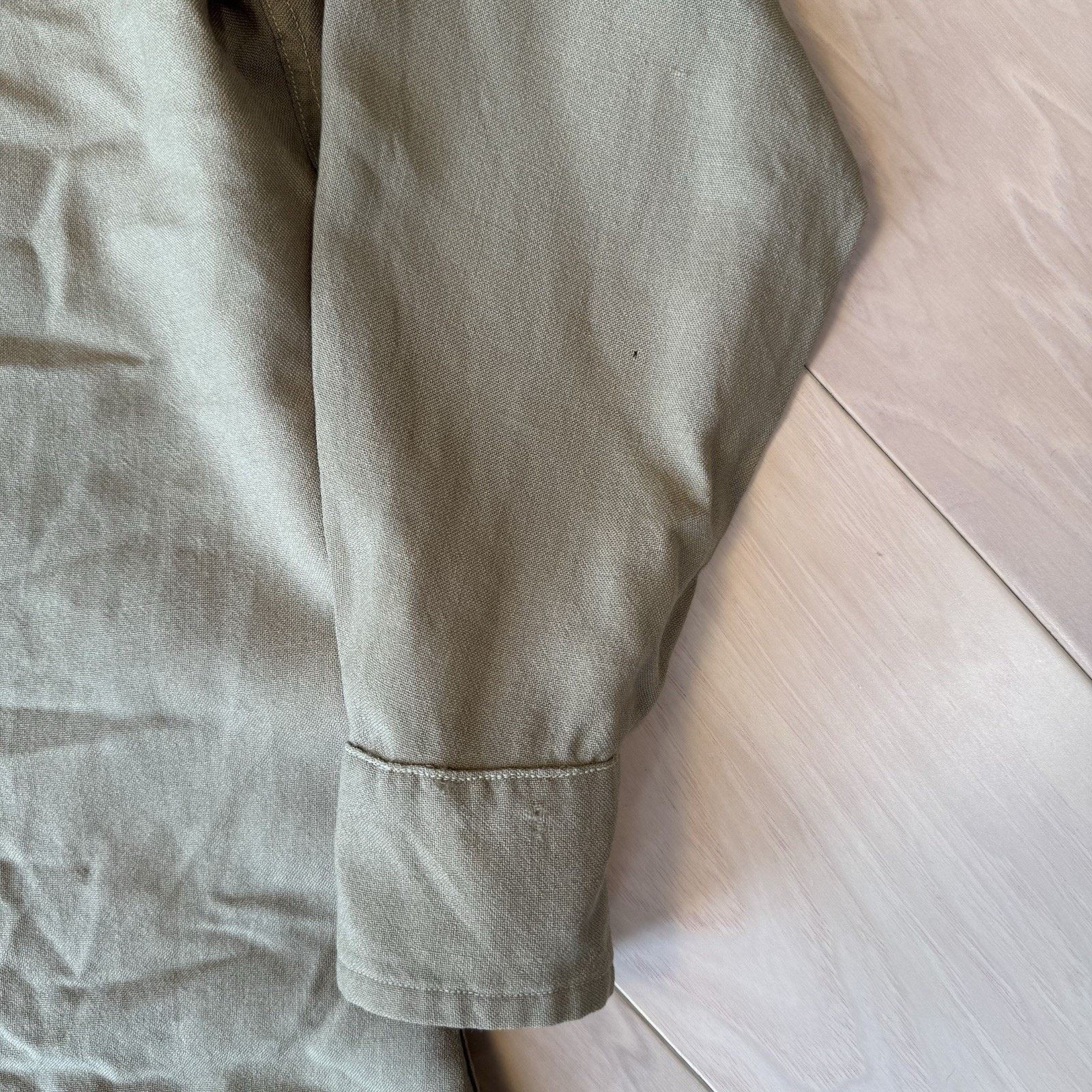 Vintage Vintage Regulation Military Wool Shirt M Khaki 60s Button Up Size US M / EU 48-50 / 2 - 9 Thumbnail
