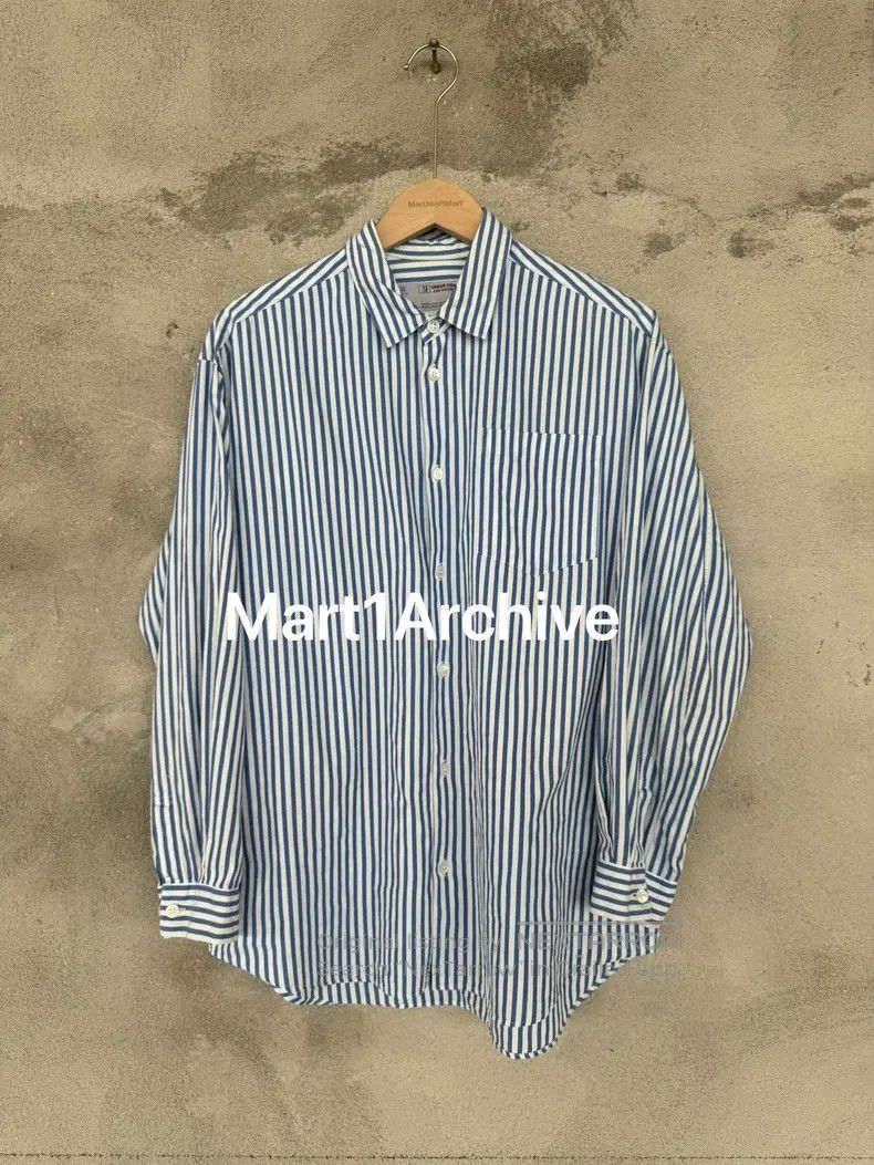 Undercover UNDERCOVER Blue striped shirt Size US M / EU 48-50 / 2 - 2 Thumbnail