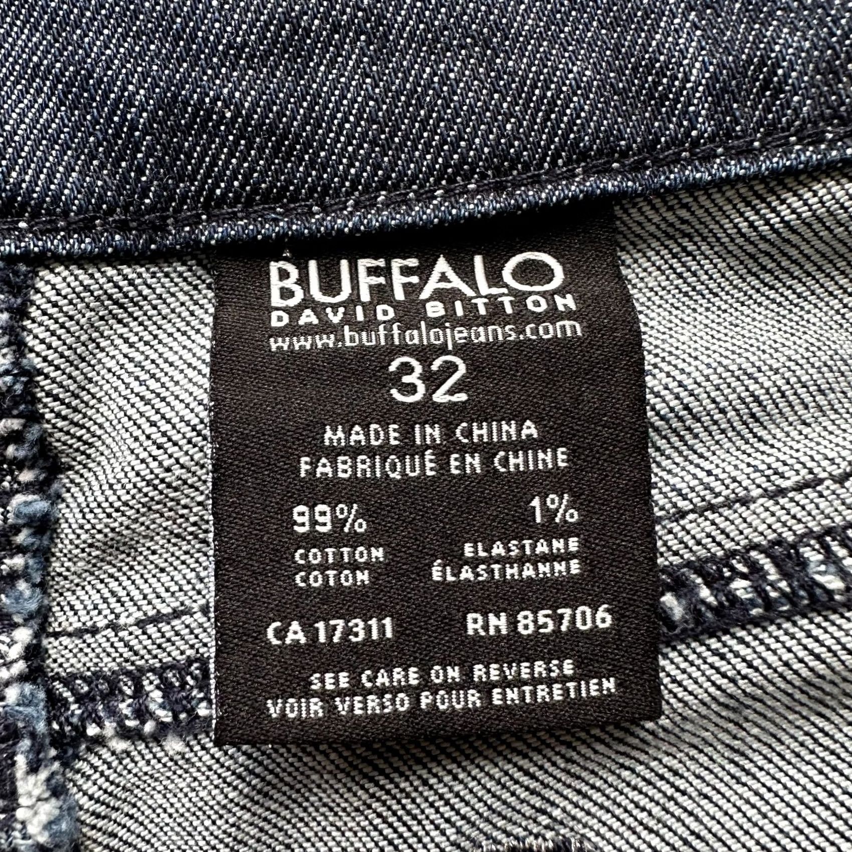 Buffalo David Bitton Buffalo David Bitton Jeans Mens 34x32 Lara Slim Blue Darker Wash Mid Rise Jeans Size US 34 / EU 50 - 5 Thumbnail