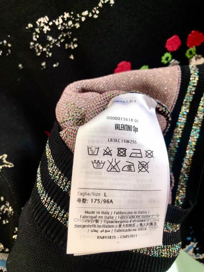 Valentino Valentino Moon Universe Starry Sky Embroidered Sweater Size L / US 10 / IT 46 - 6 Thumbnail