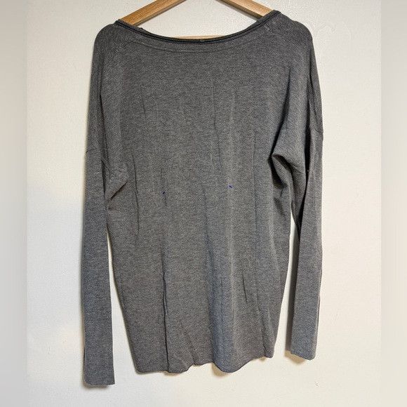 Kit and Ace Kit and Ace Grey Long Sleeve Scoop Neck Top Women’s Size XL Size XL / US 12-14 / IT 48-50 - 5 Thumbnail