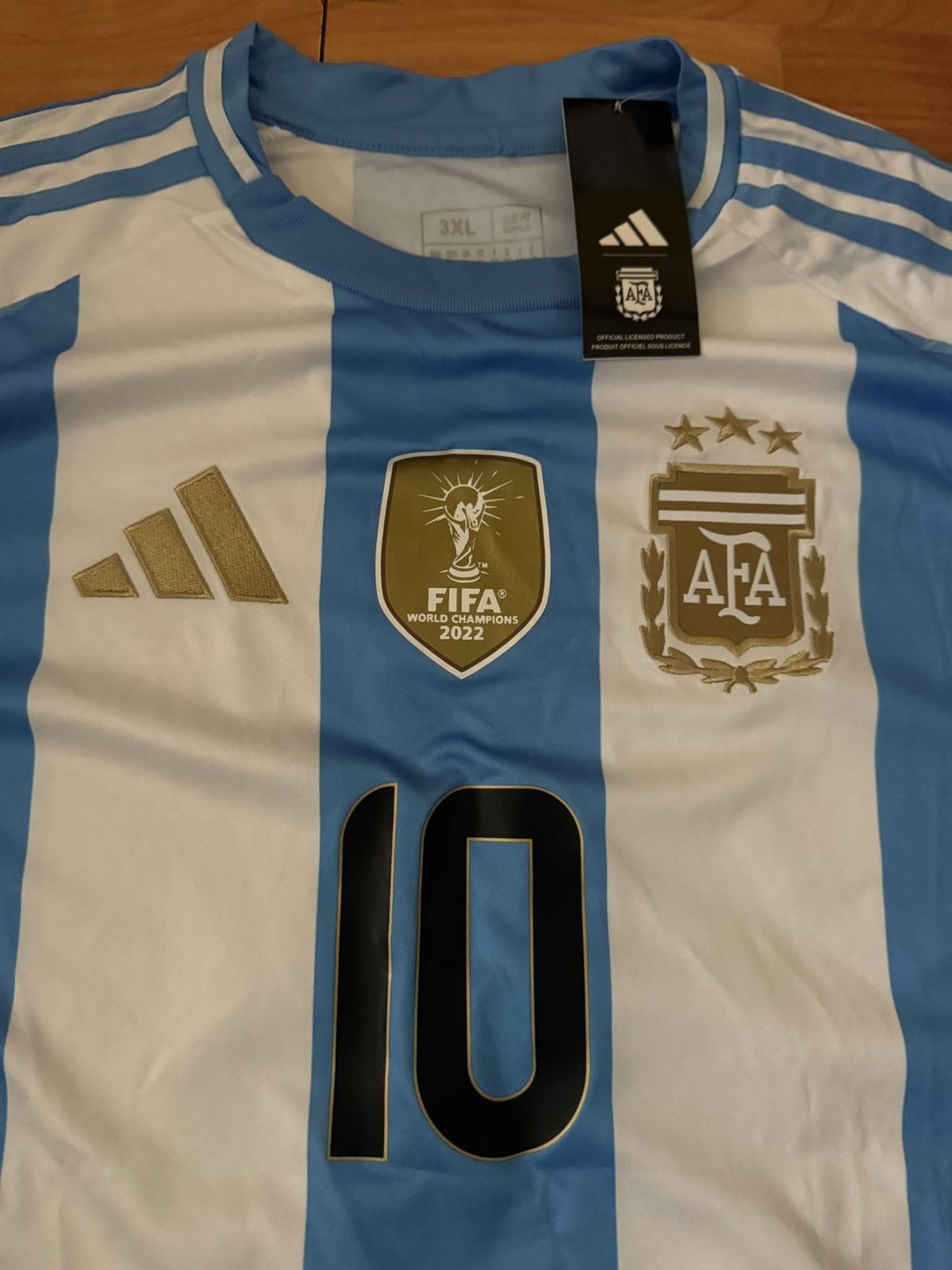 Adidas 2024 Argentina Home Jersey (Messi) Size US XXL / EU 58 / 5 - 3 Thumbnail