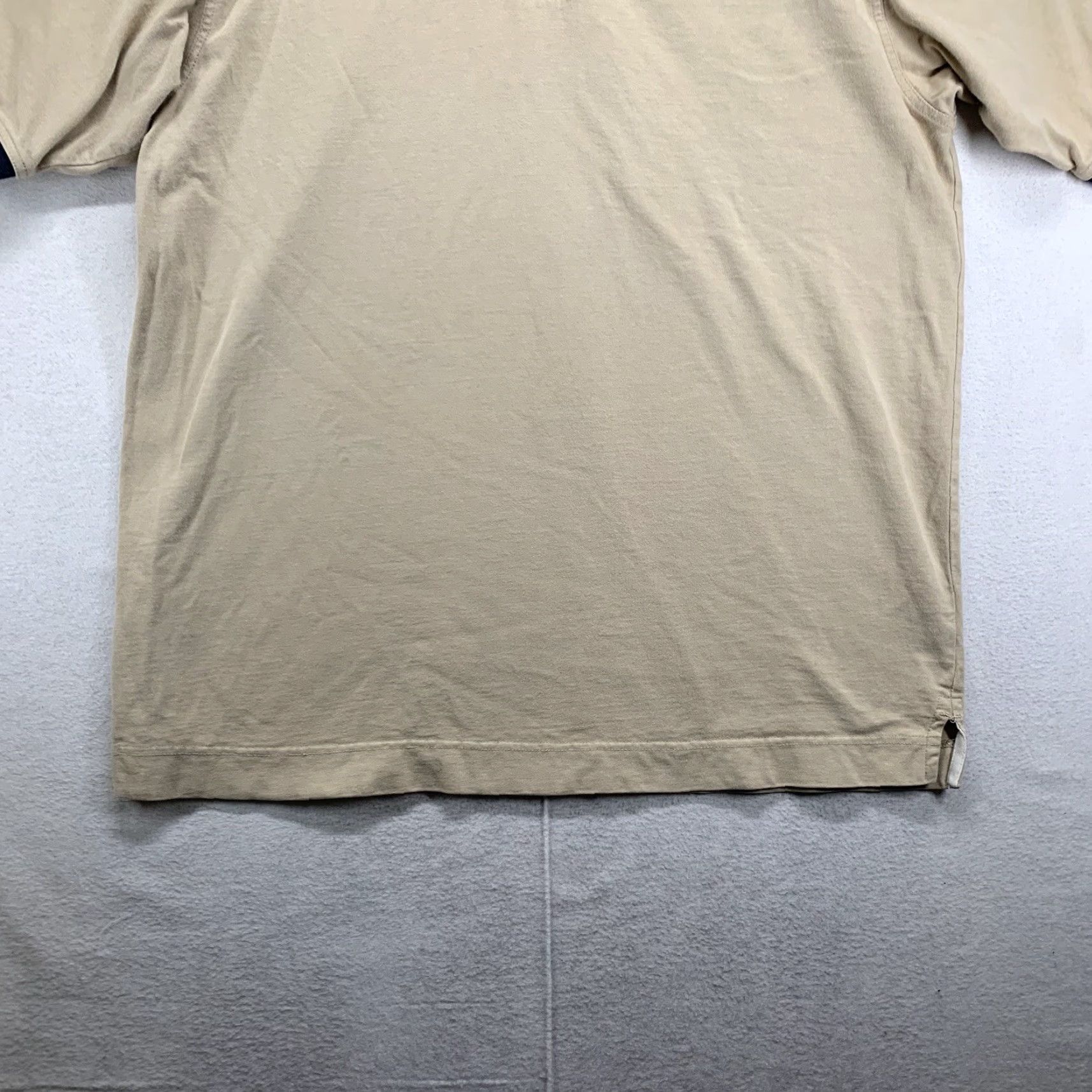 Vintage EXXON Mobil Polo Shirt Uniform Men XL Beige Short Sleeve Gas Station Oil Industry Size US XL / EU 56 / 4 - 2 Thumbnail