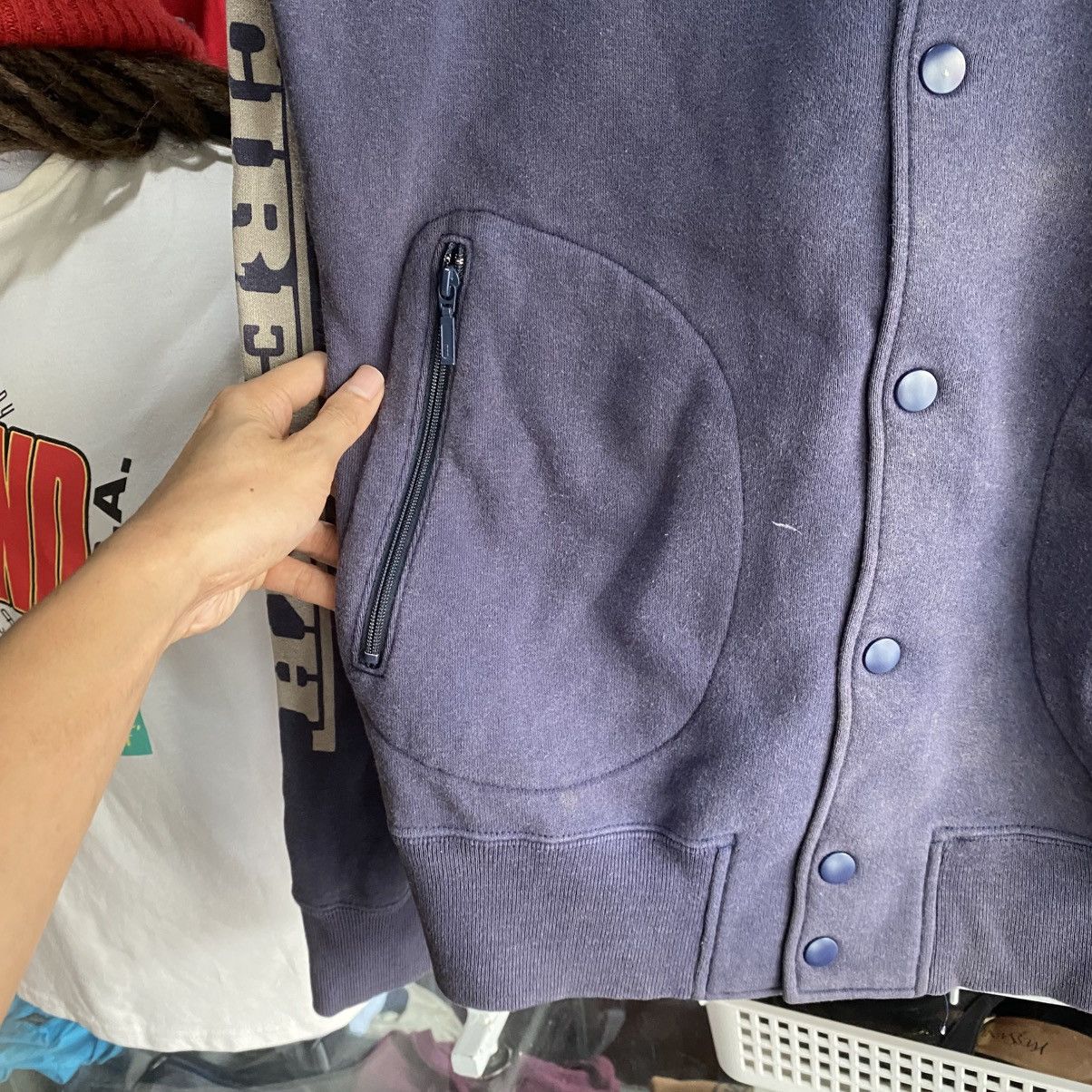 Hysteric Glamour VINTAGE‼️Hysteric Glamour Faded Blue Varsity Jacket Size US L / EU 52-54 / 3 - 9 Thumbnail