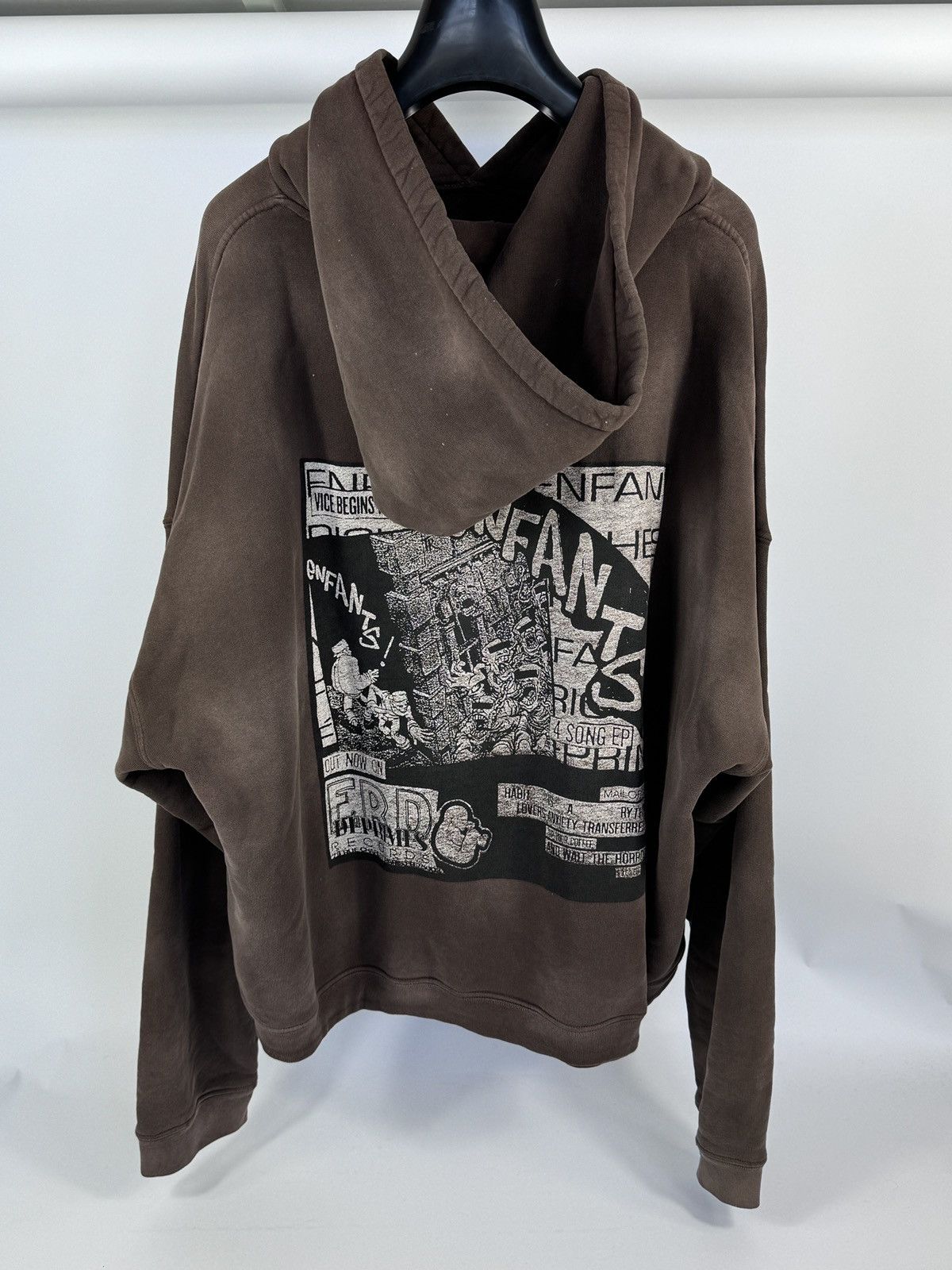 Enfants Riches Deprimes ERD RECORDS GRAPHIC PRINT HOODIE Size US XXL / EU 58 / 5 - 2 Thumbnail