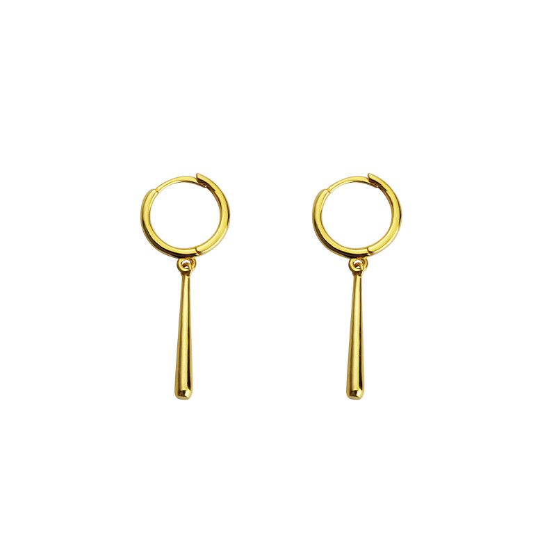 Jewelry × Sterling Silver One pairs Vibe Earrings Gothic Punk Chrome Jewelry Spike Size ONE SIZE - 2 Thumbnail