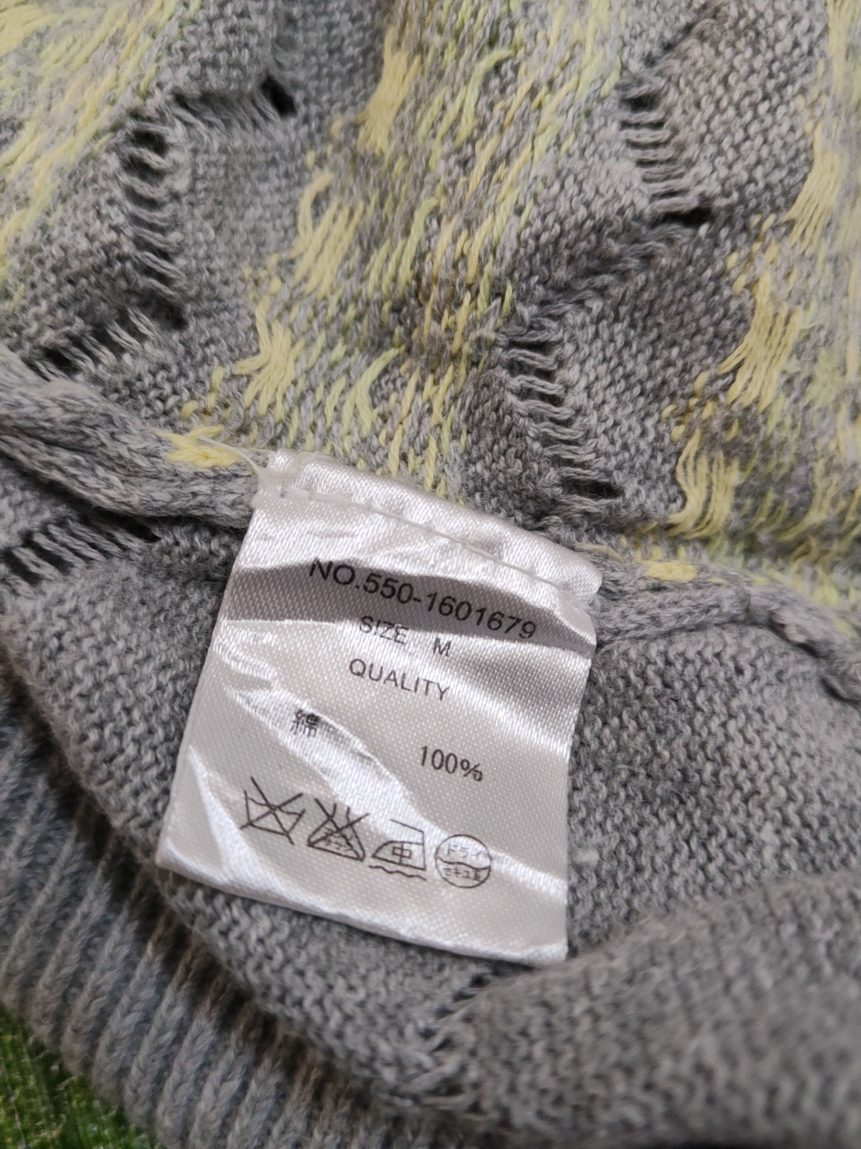Homespun Knitwear × Japanese Brand Ehka Sopo Gray Knitwear Cardigan #W1248 Size M / US 6-8 / IT 42-44 - 10 Thumbnail