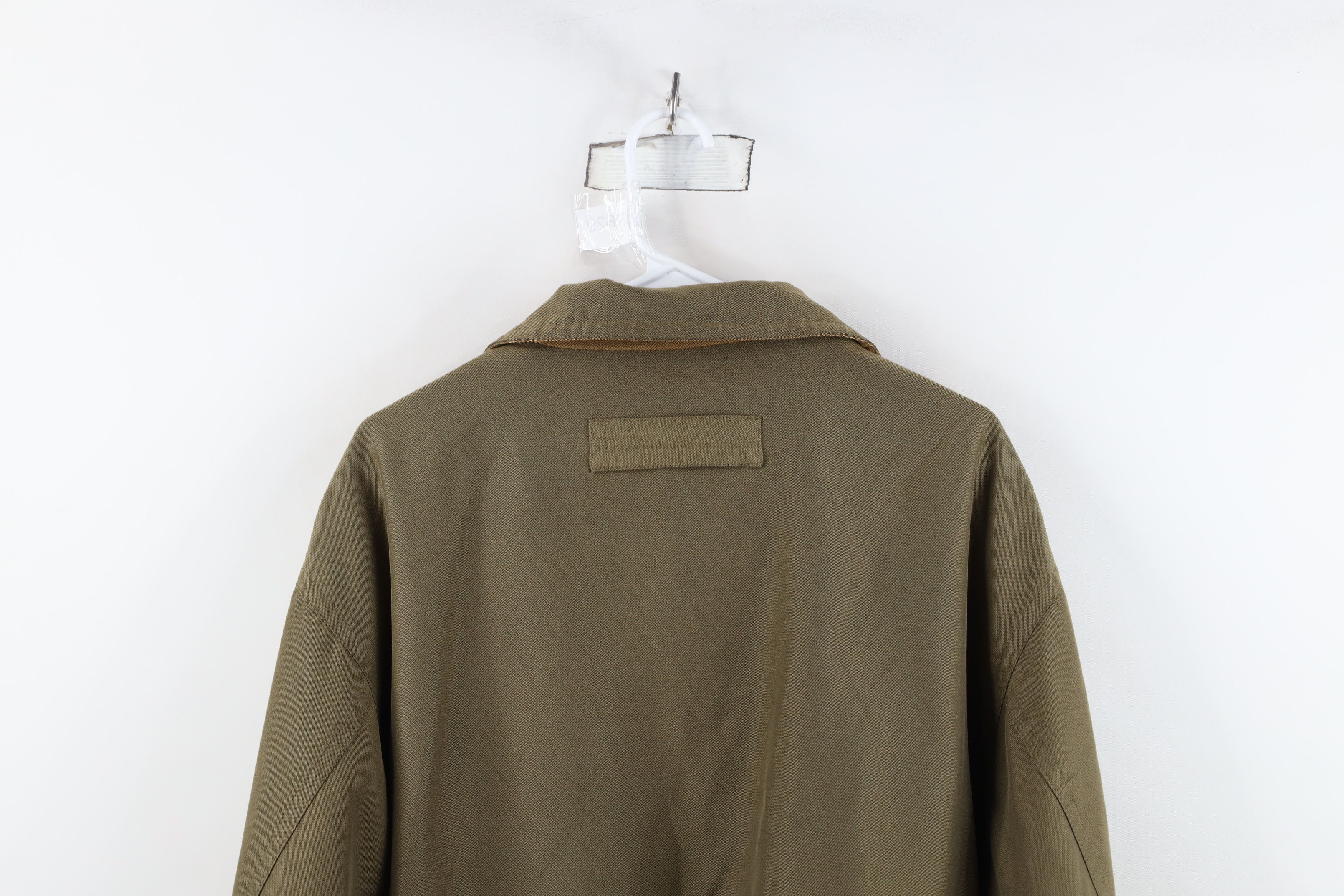 Vintage Vintage 90s Streetwear Pocket Full Zip Bomber Jacket Green Size US L / EU 52-54 / 3 - 15 Thumbnail